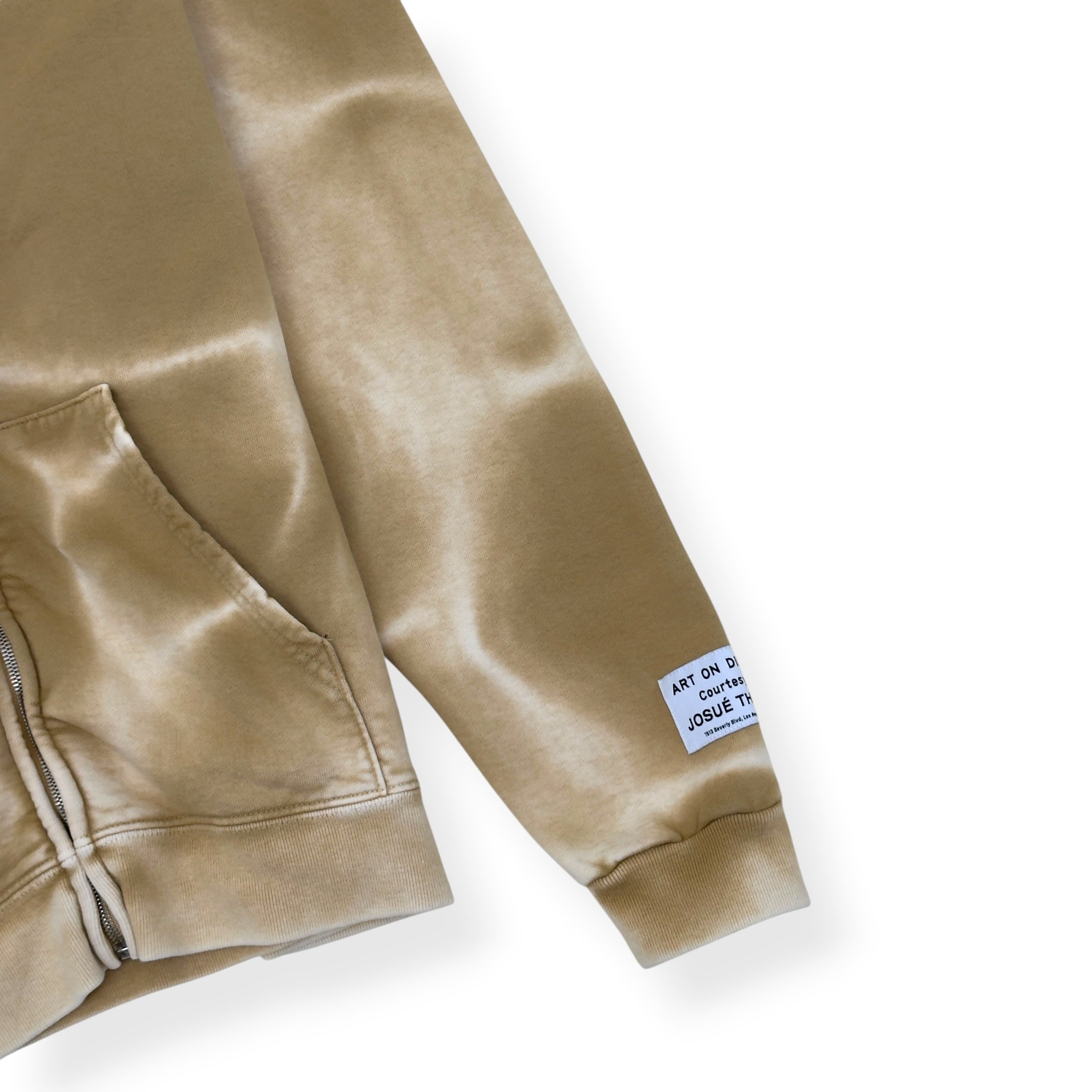 GALLERY DEPT. DEPT DE LA GALERIE ZIP-UP HOODIE TAN XL