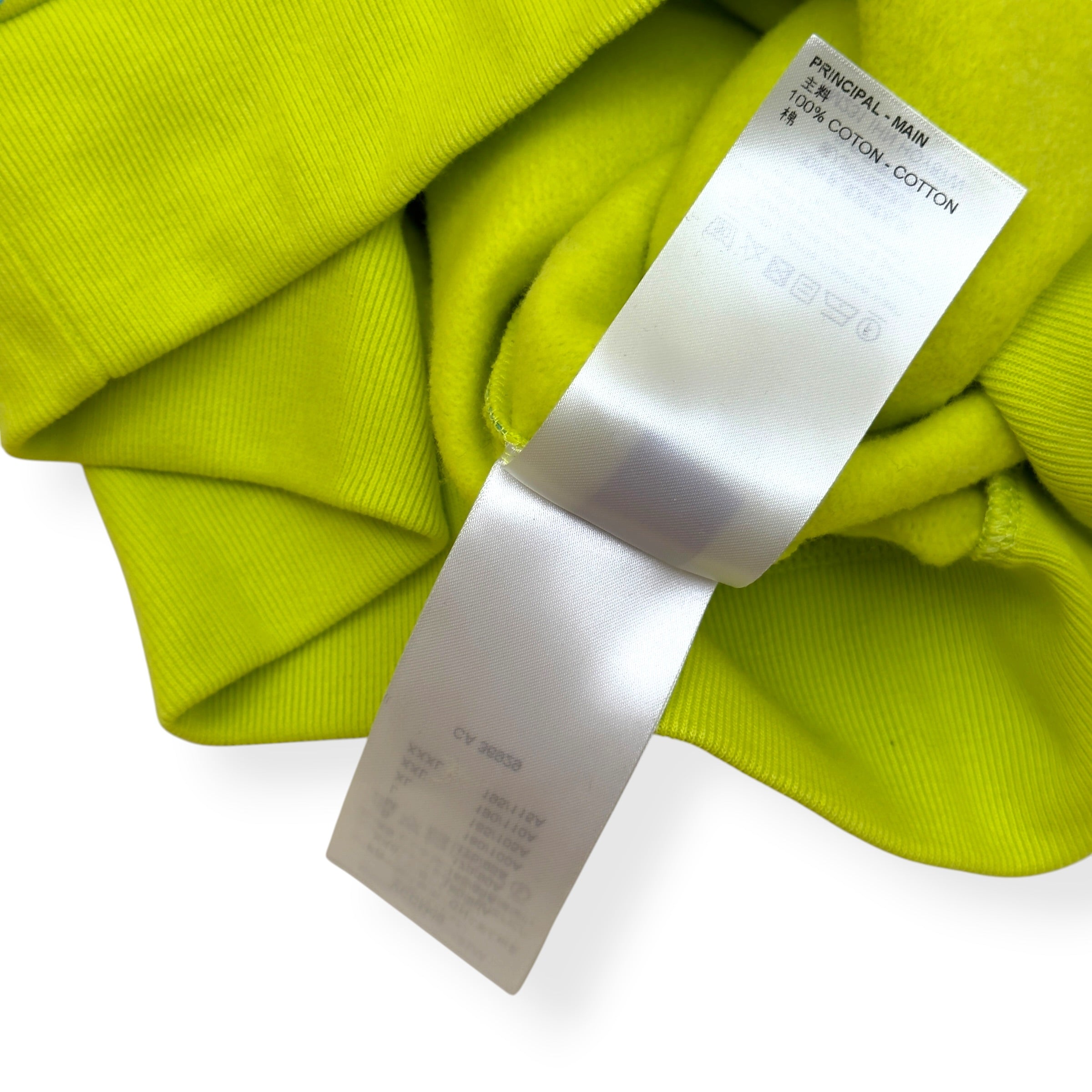 LOUIS VUITTON MONOGRAM CREWNECK SWEATSHIRT LIME GREEN / BLUE L