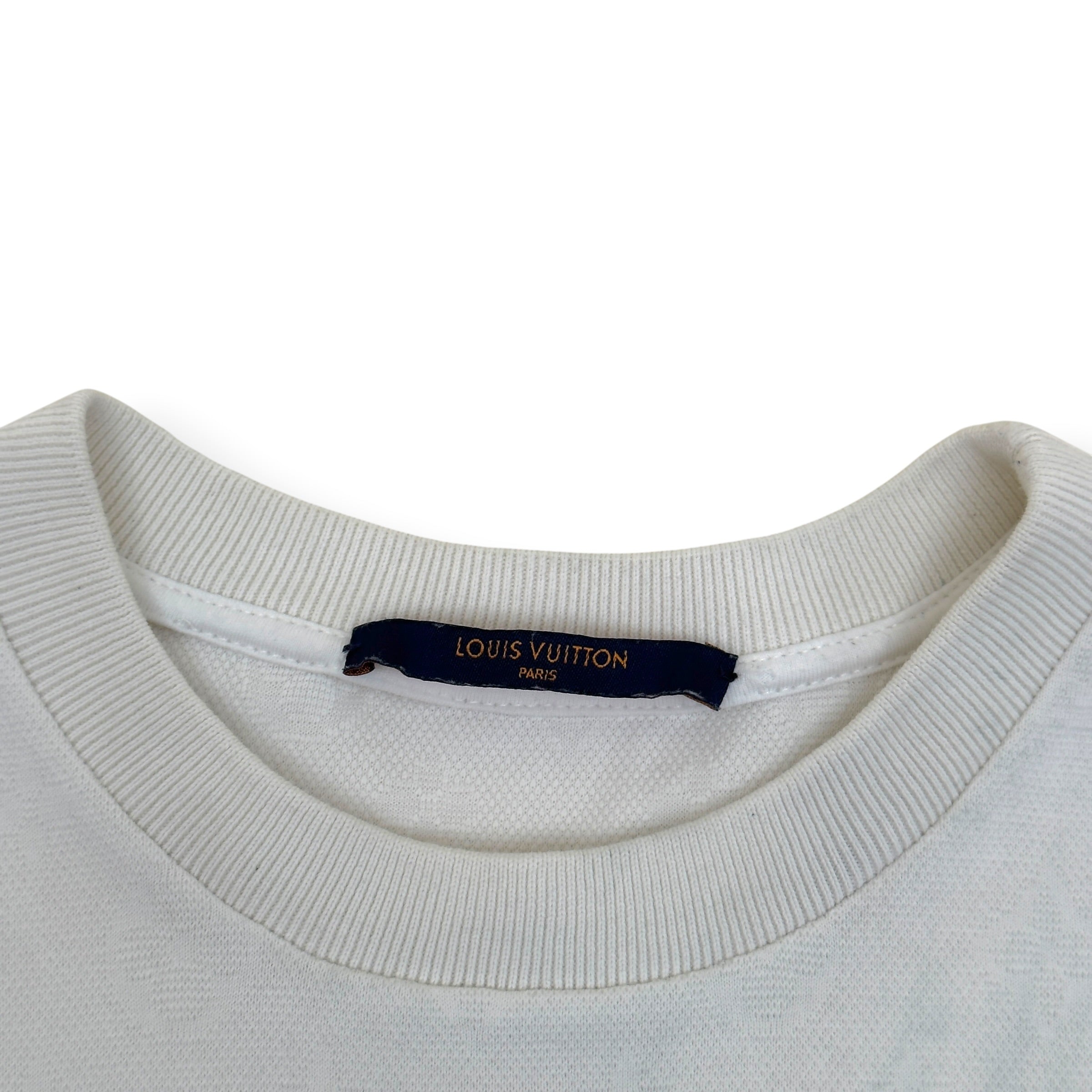 LOUIS VUITTON MONOGRAM SIGNATURE 3D POCKET T-SHIRT WHITE M