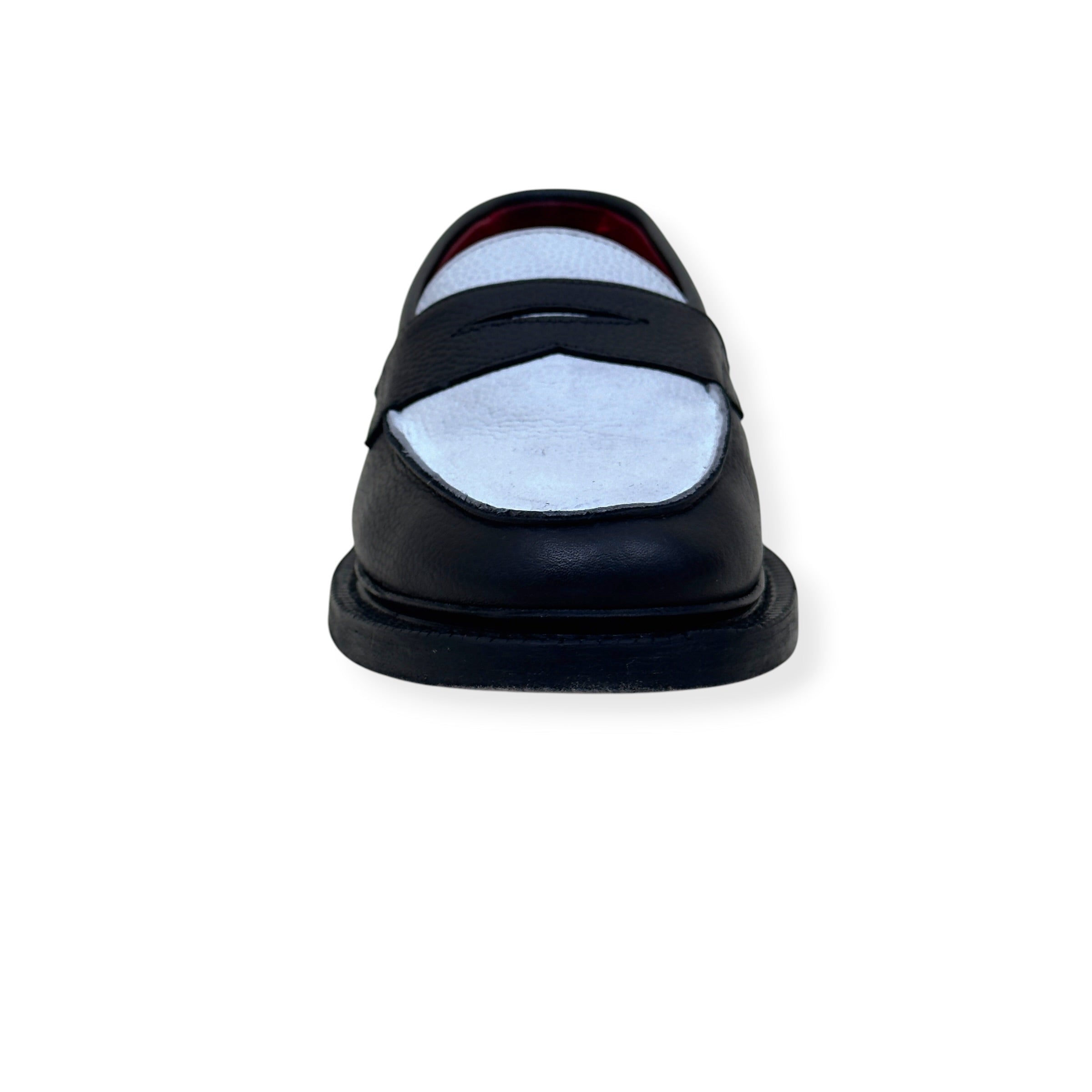 BLACKSTOCK & WEBER ELLIS LOAFERS BLACK / WHITE US6.5 / UK5.5