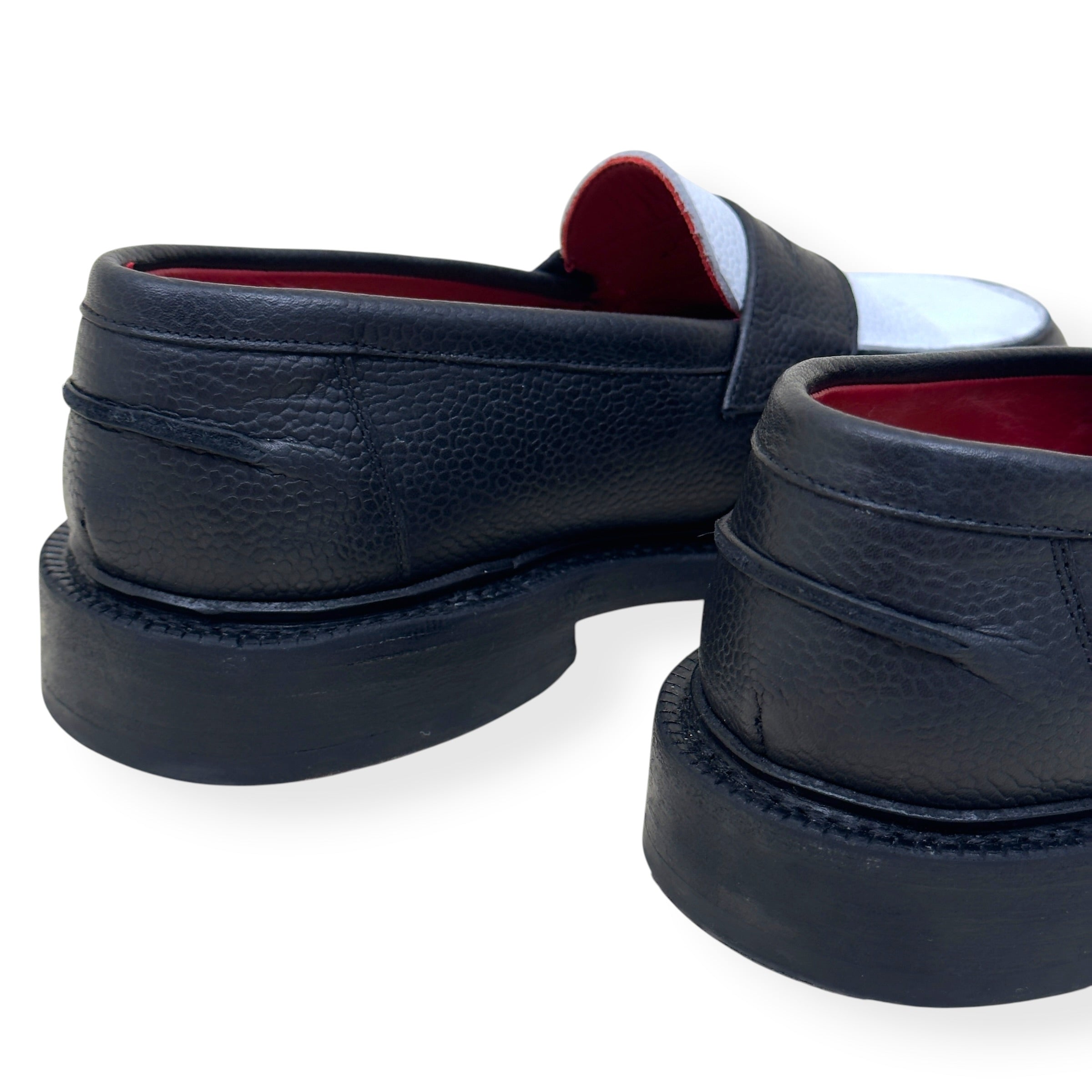 BLACKSTOCK & WEBER ELLIS LOAFERS BLACK / WHITE US6.5 / UK5.5