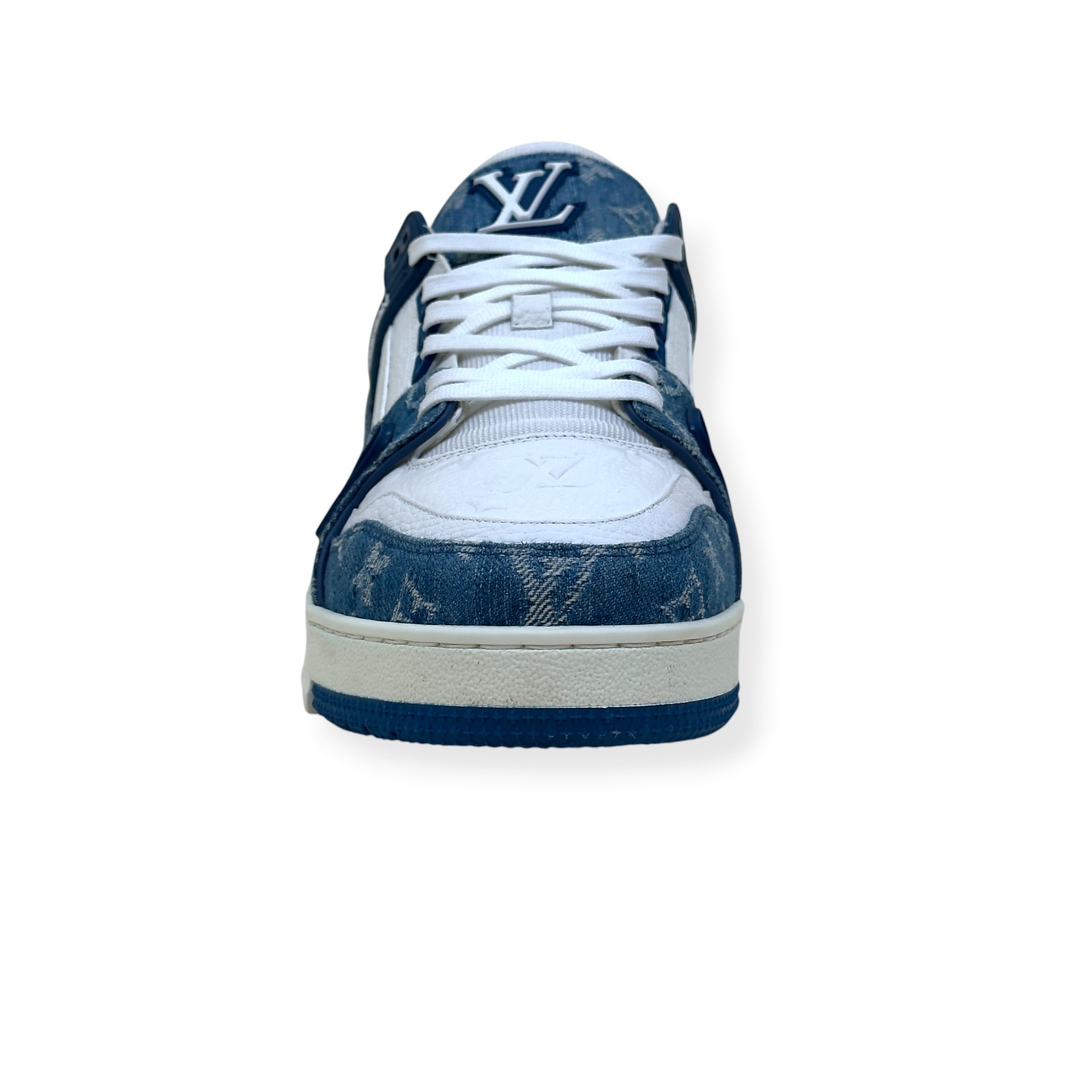 LOUIS VUITTON DENIM LV TRAINER BLUE / WHITE UK9.5