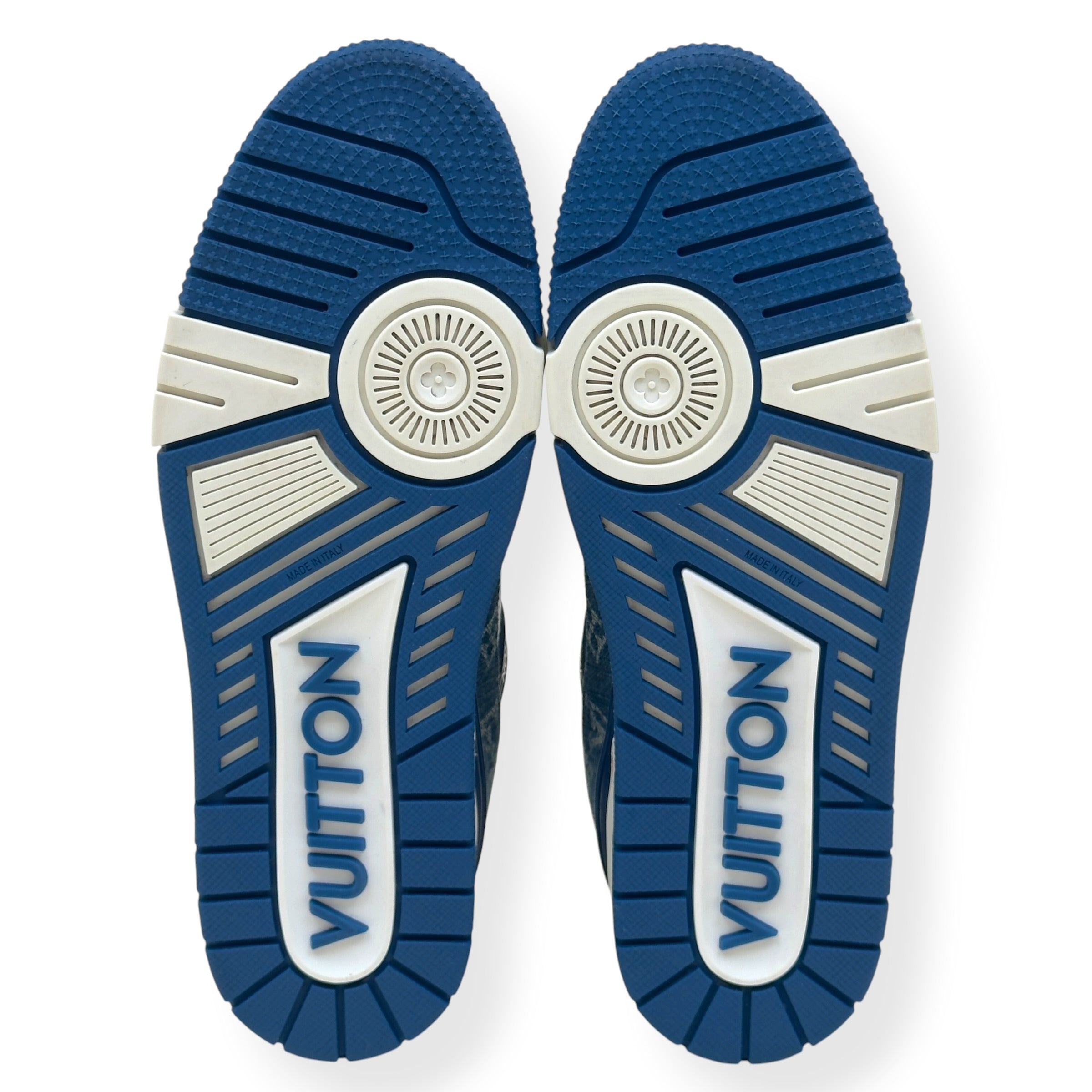 LOUIS VUITTON DENIM LV TRAINER BLUE / WHITE UK9.5