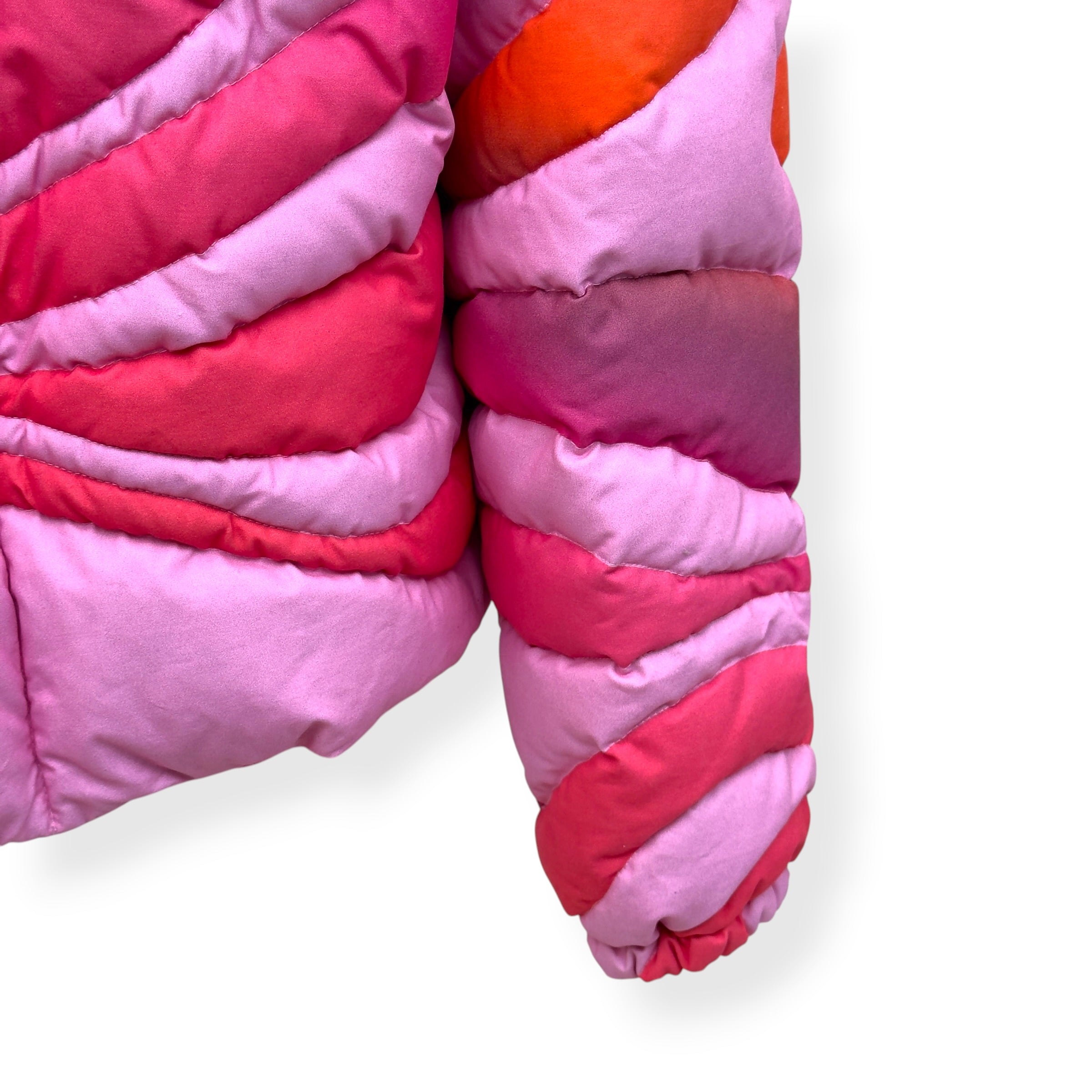 ERL SUNBURST PRINT PUFFER JACKET PINK XL