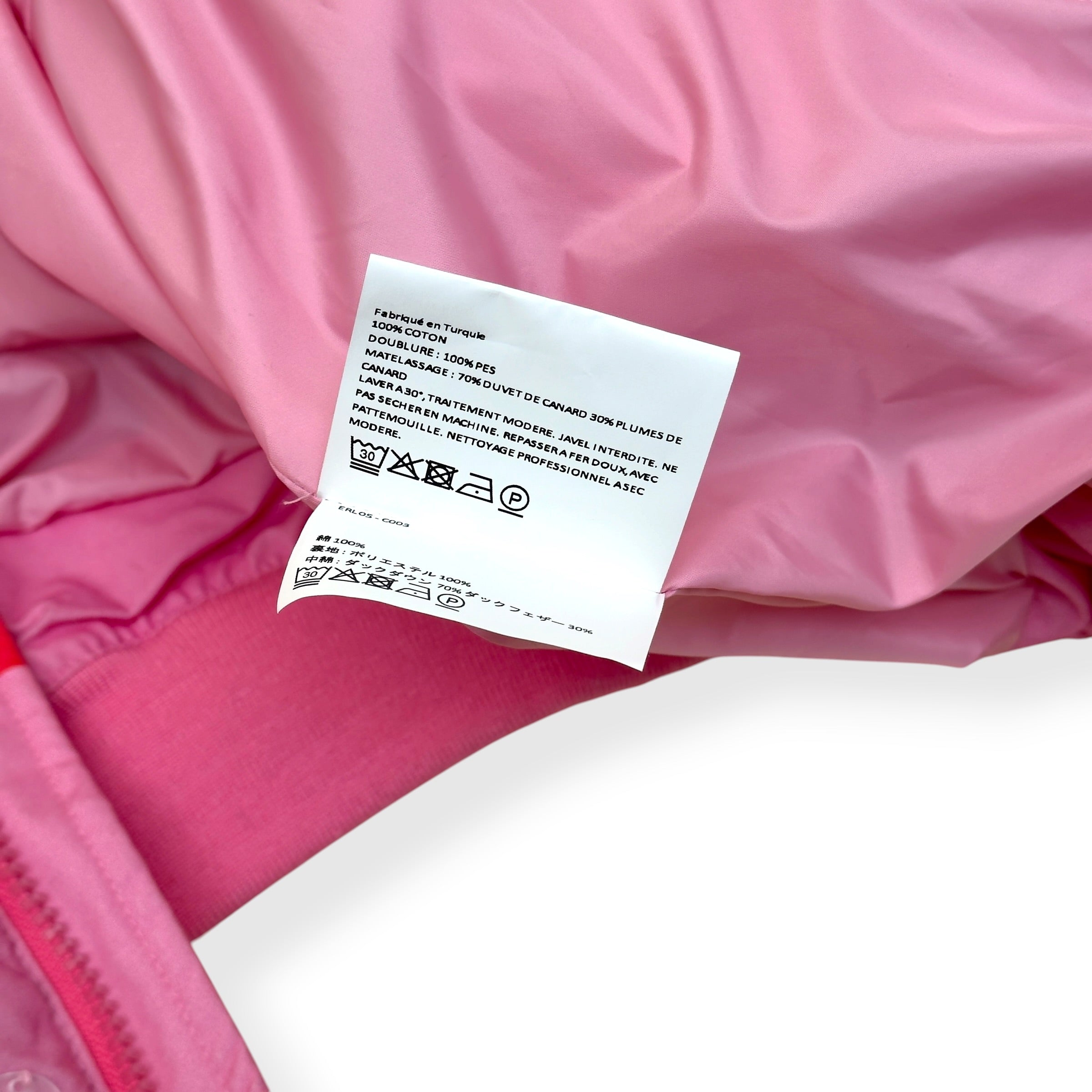 ERL SUNBURST PRINT PUFFER JACKET PINK XL