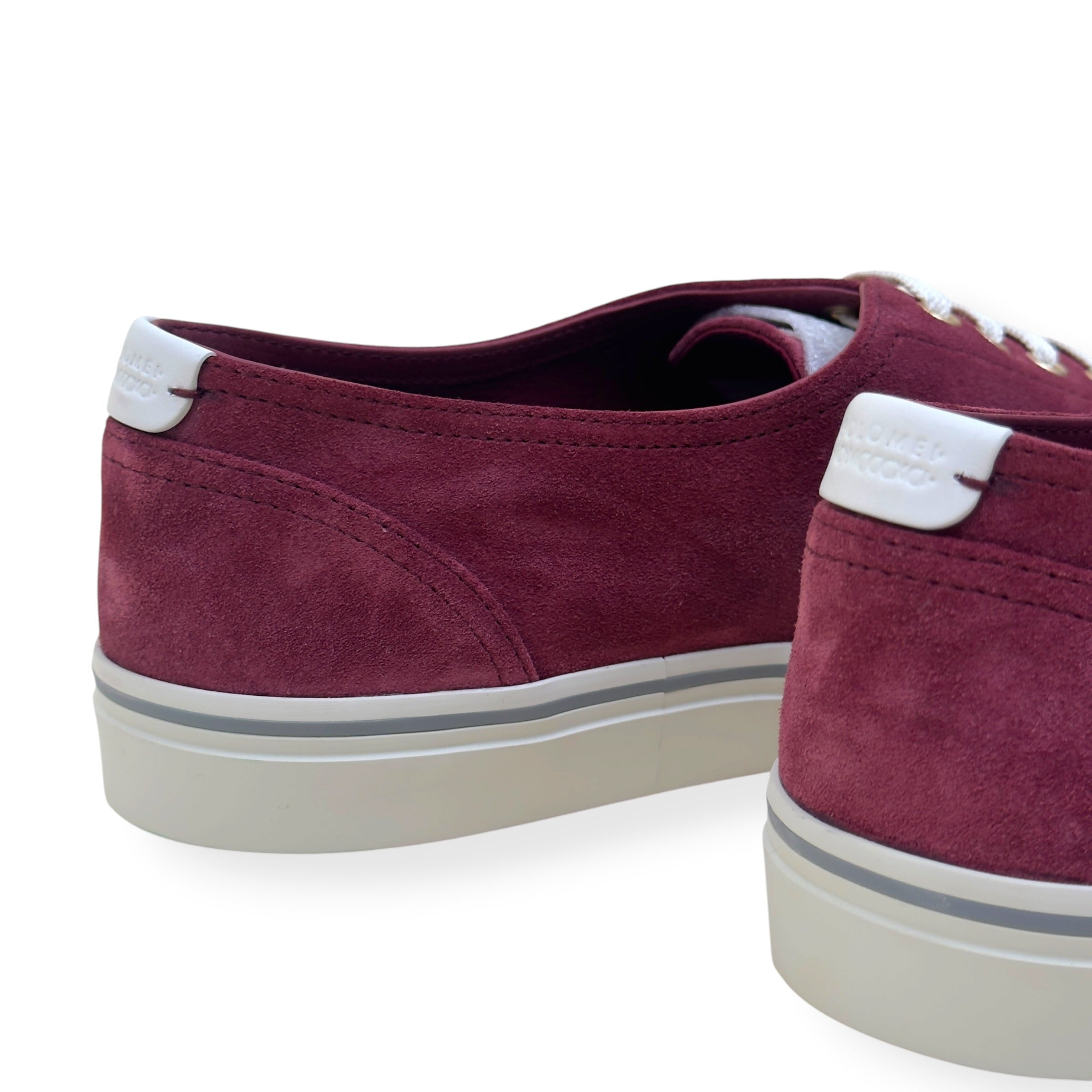BRUNELLO CUCINELLI SUEDE SNEAKER BORDEAUX RED 45.5 / UK11.5