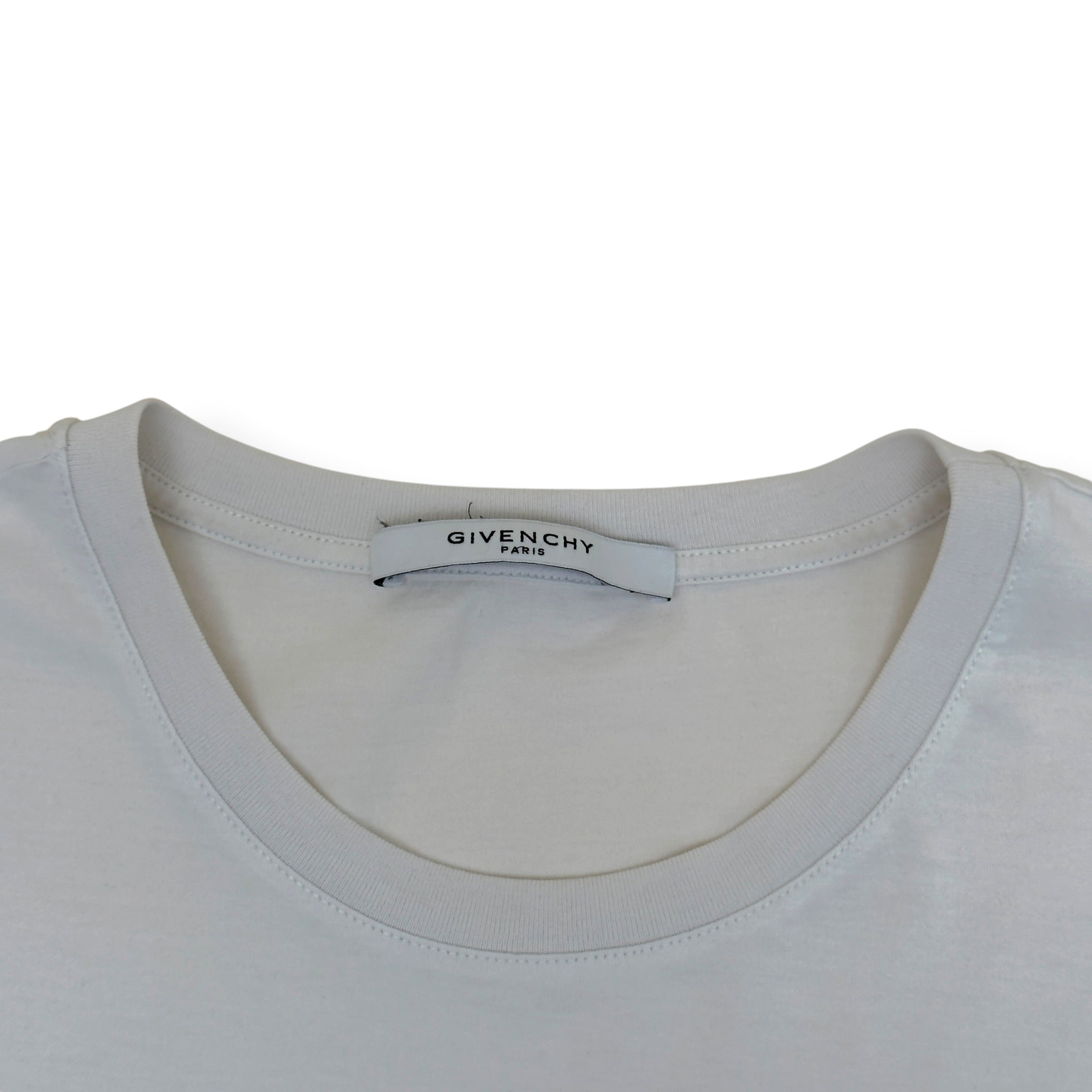 GIVENCHY SIGNATURE LOGO T-SHIRT WHITE XL