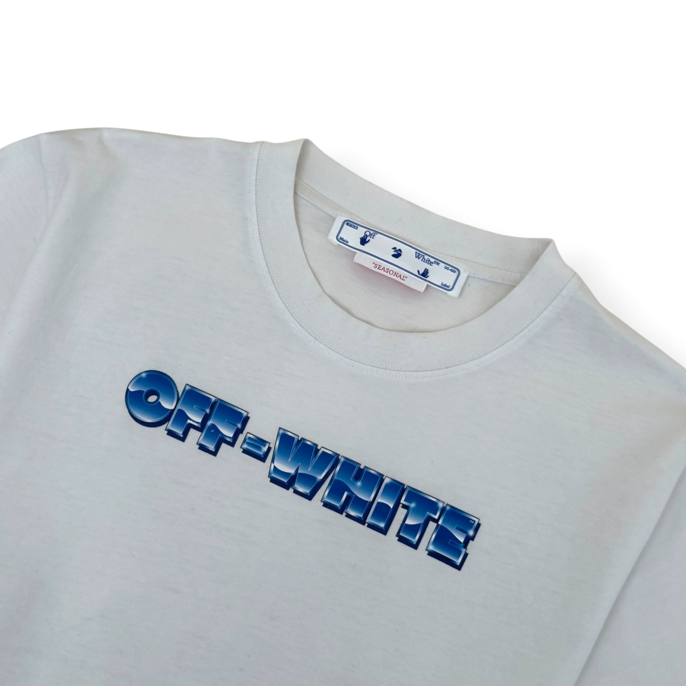 OFF-WHITE ARROWS LOGO T-SHIRT WHITE / BLUE XL