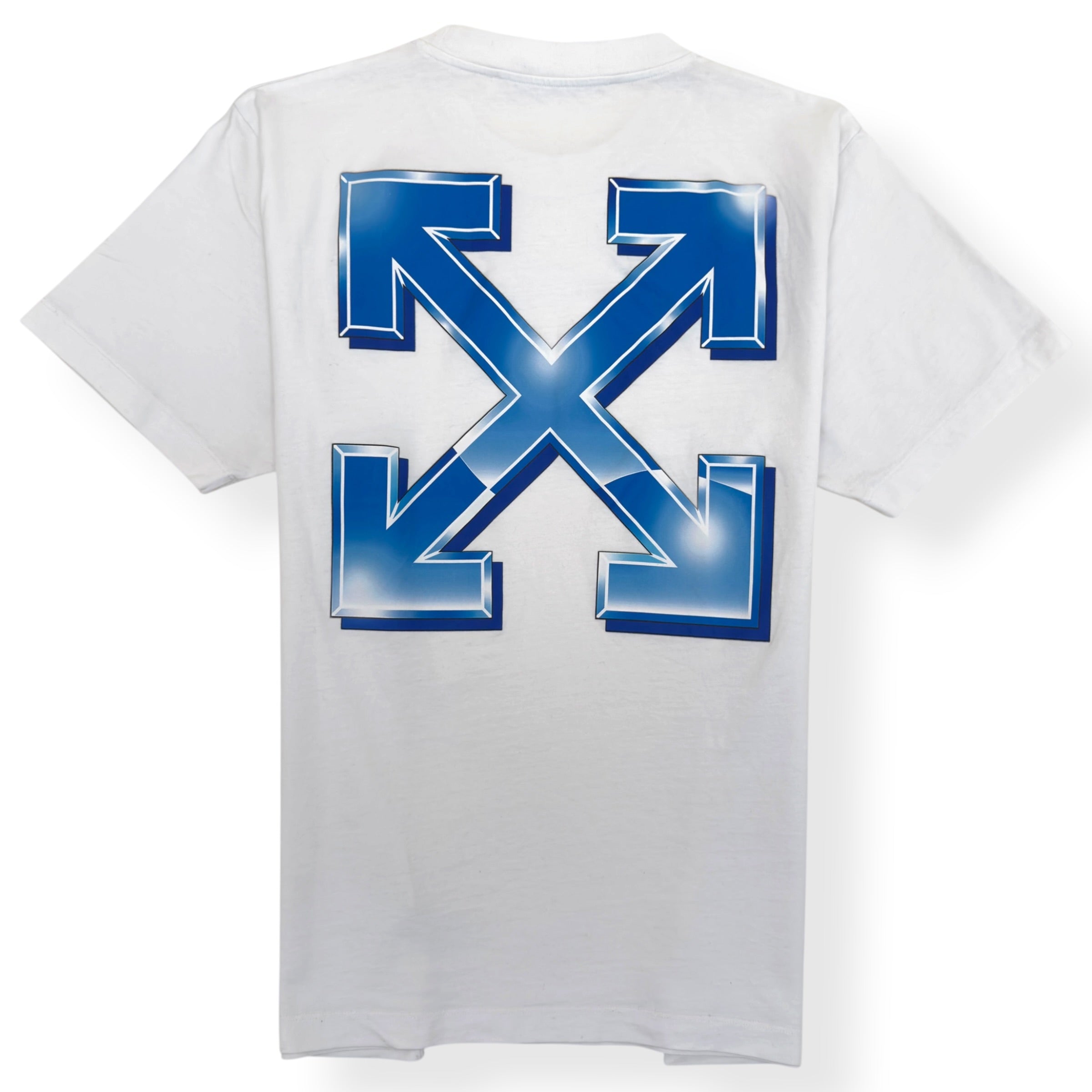 OFF-WHITE ARROWS LOGO T-SHIRT WHITE / BLUE XL