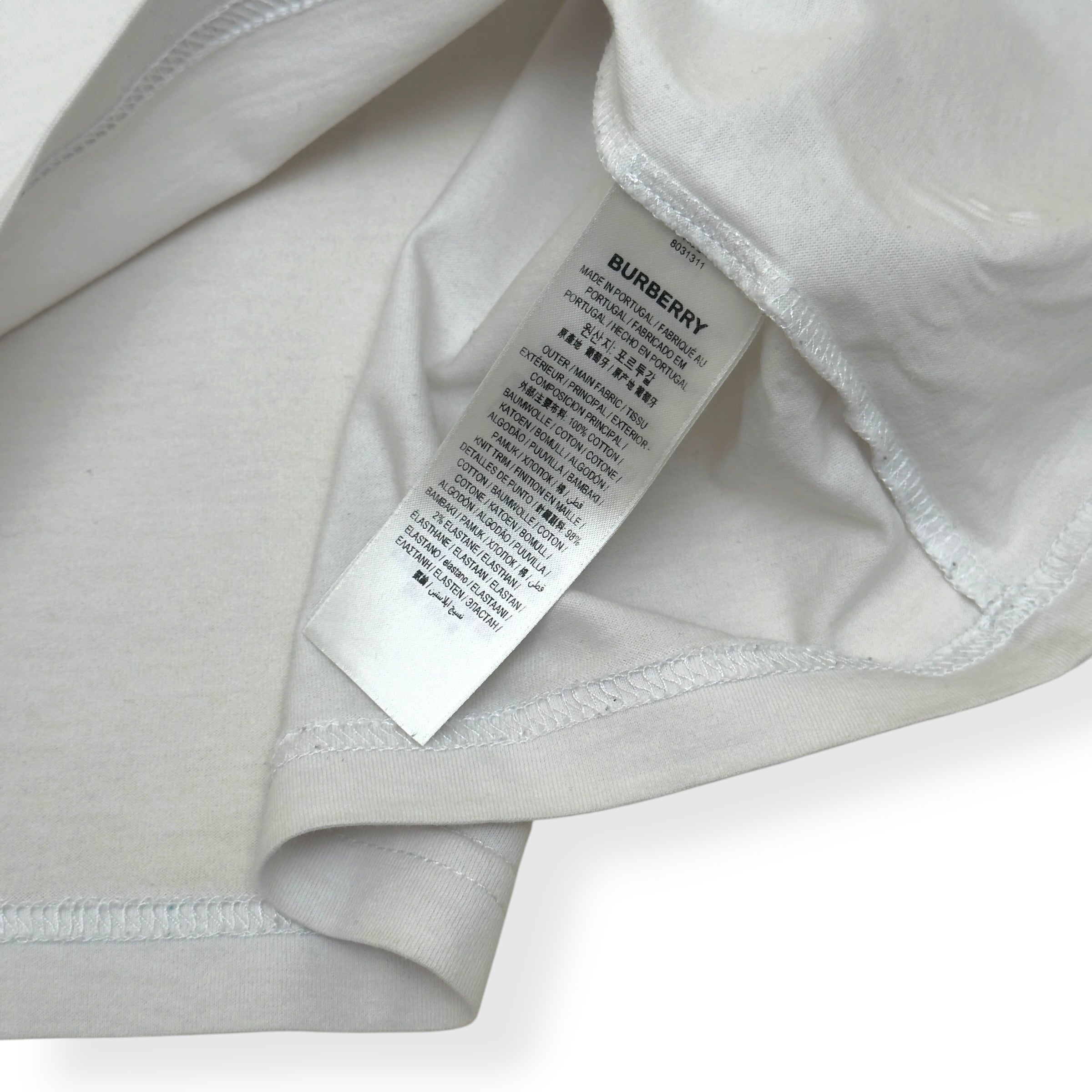 BURBERRY LOVE SWAN PRINT T-SHIRT STONE L
