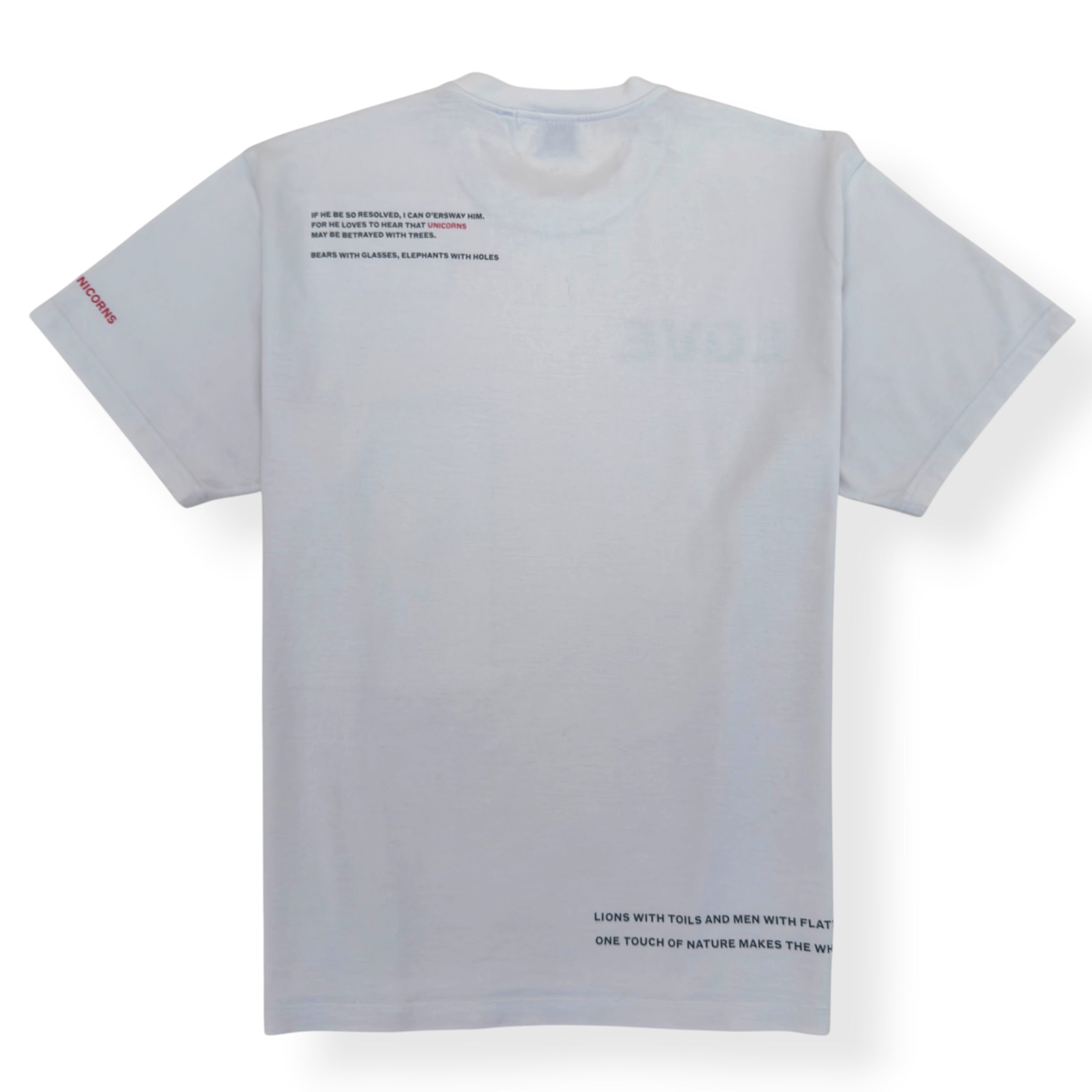 BURBERRY LOVE SWAN PRINT T-SHIRT STONE L