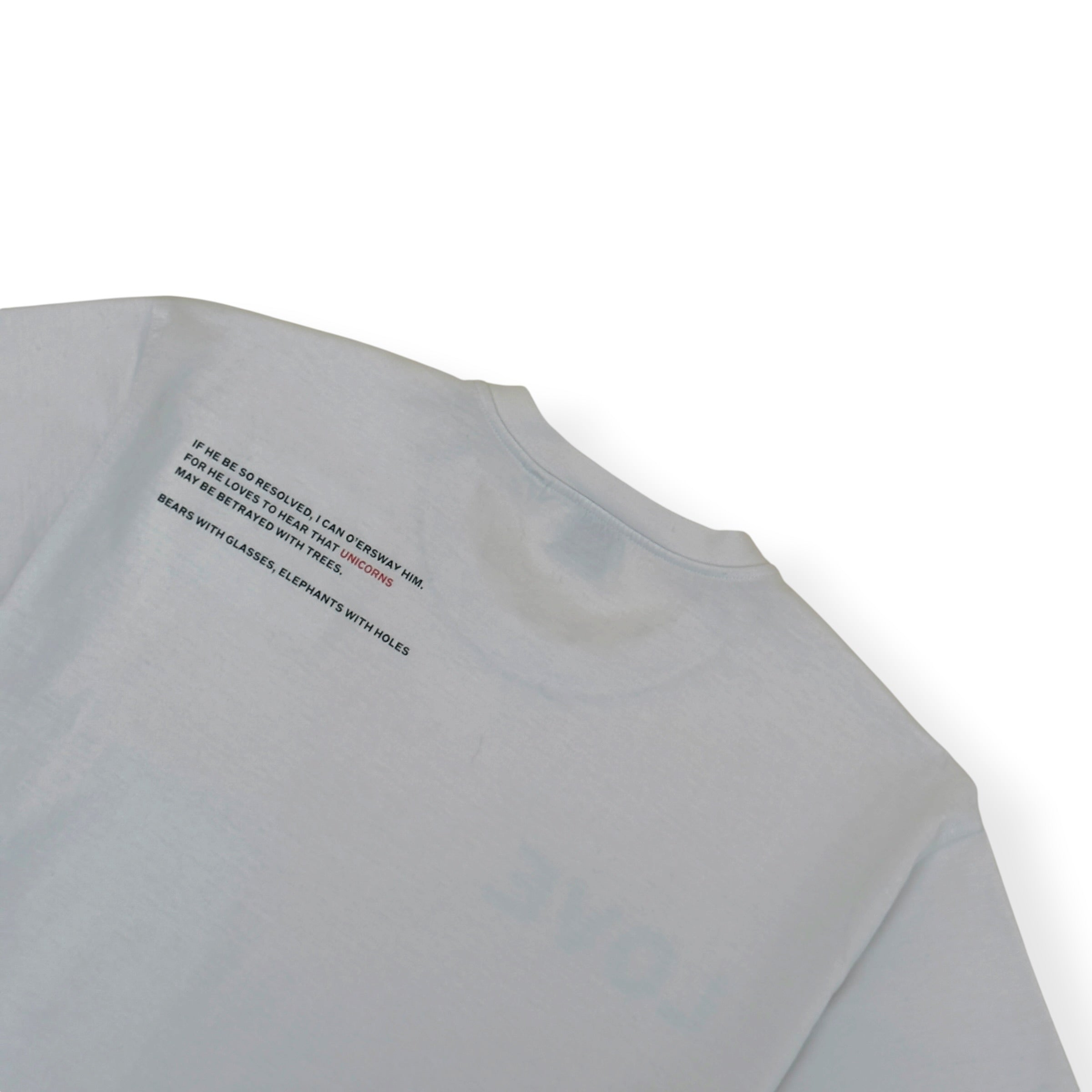 BURBERRY LOVE SWAN PRINT T-SHIRT STONE L