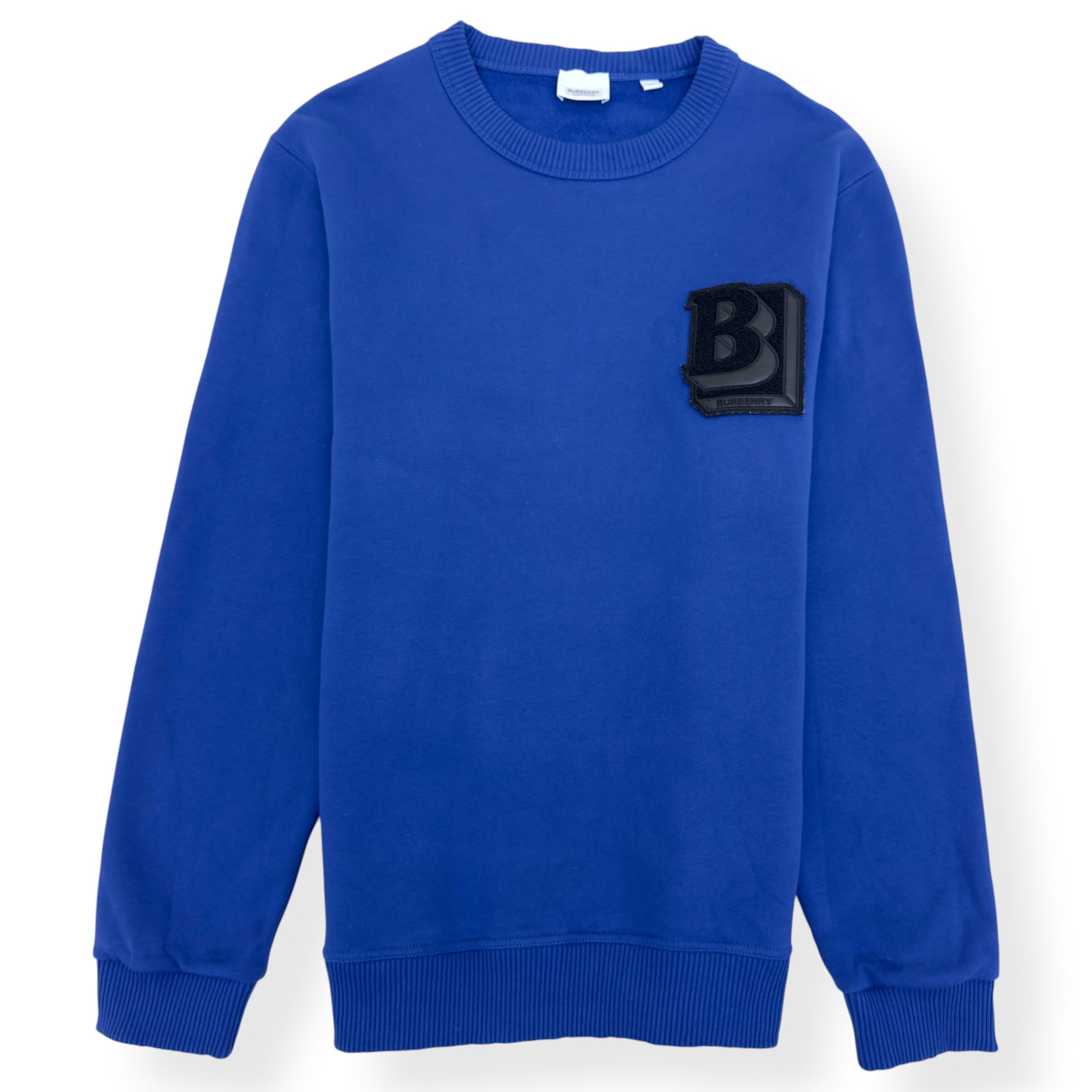 BURBERRY B LOGO SWEATSHIRT BLUE L