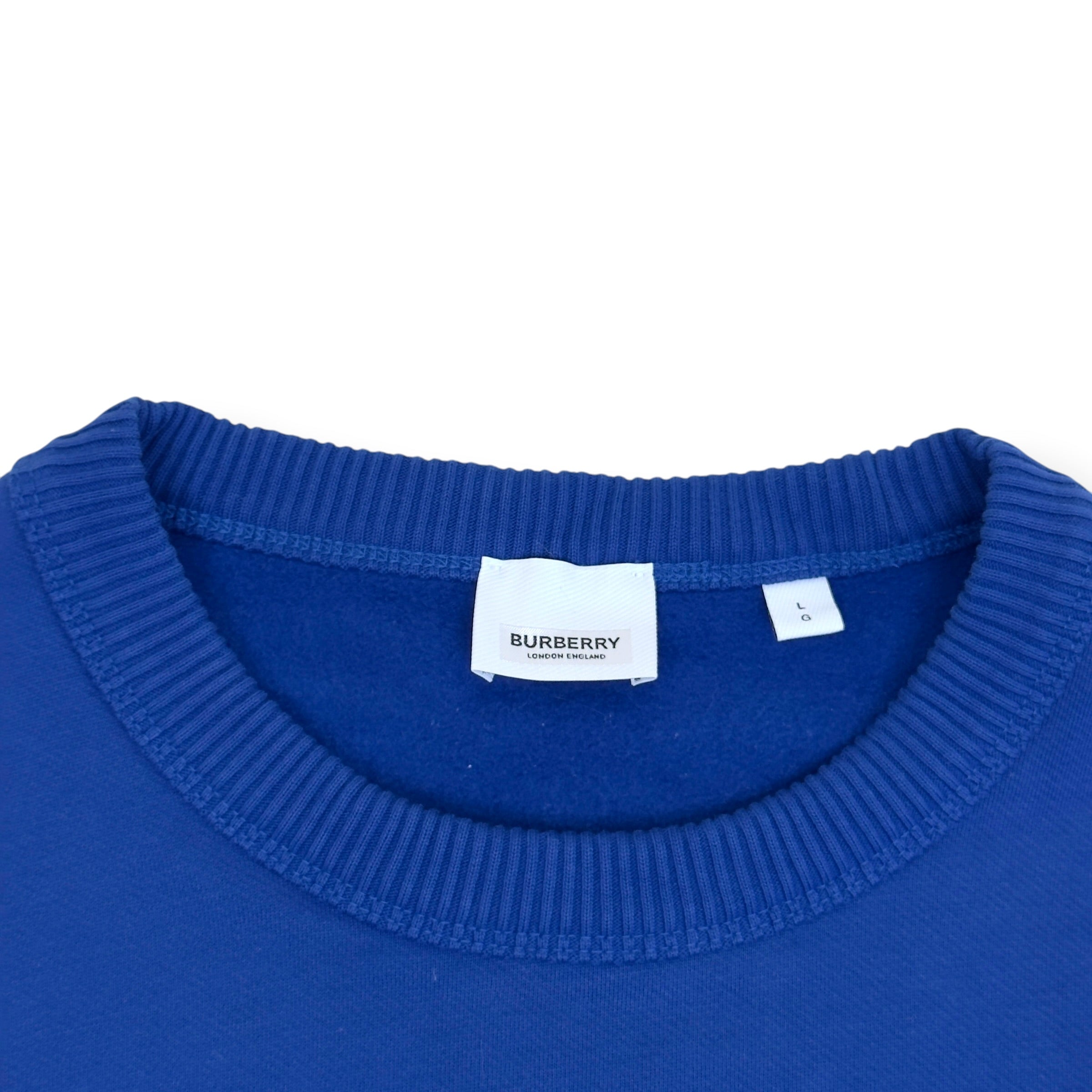 BURBERRY B LOGO SWEATSHIRT BLUE L