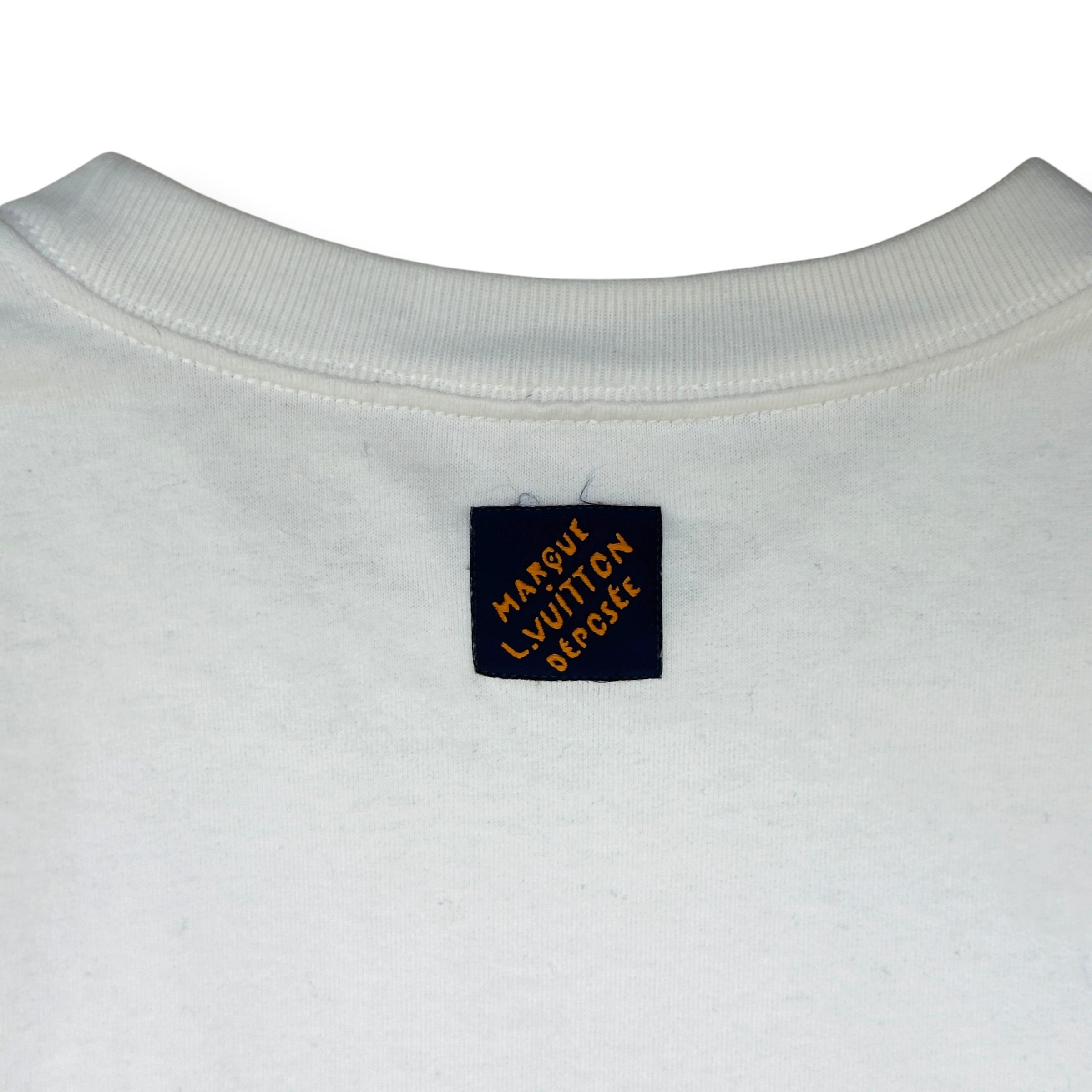 LOUIS VUITTON LOVERS EMBROIDERED T-SHIRT WHITE L
