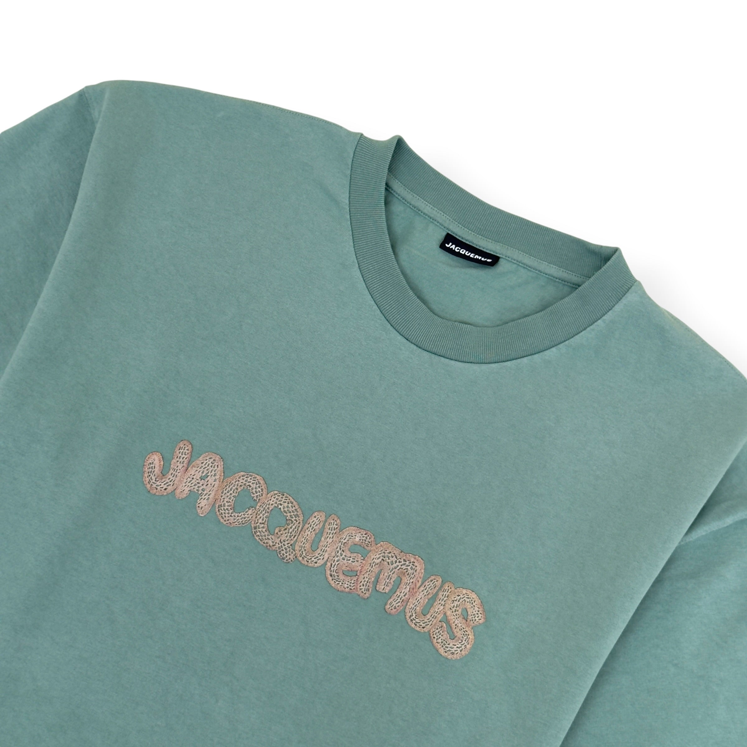 JACQUEMUS LOGO T-SHIRT SAGE GREEN L