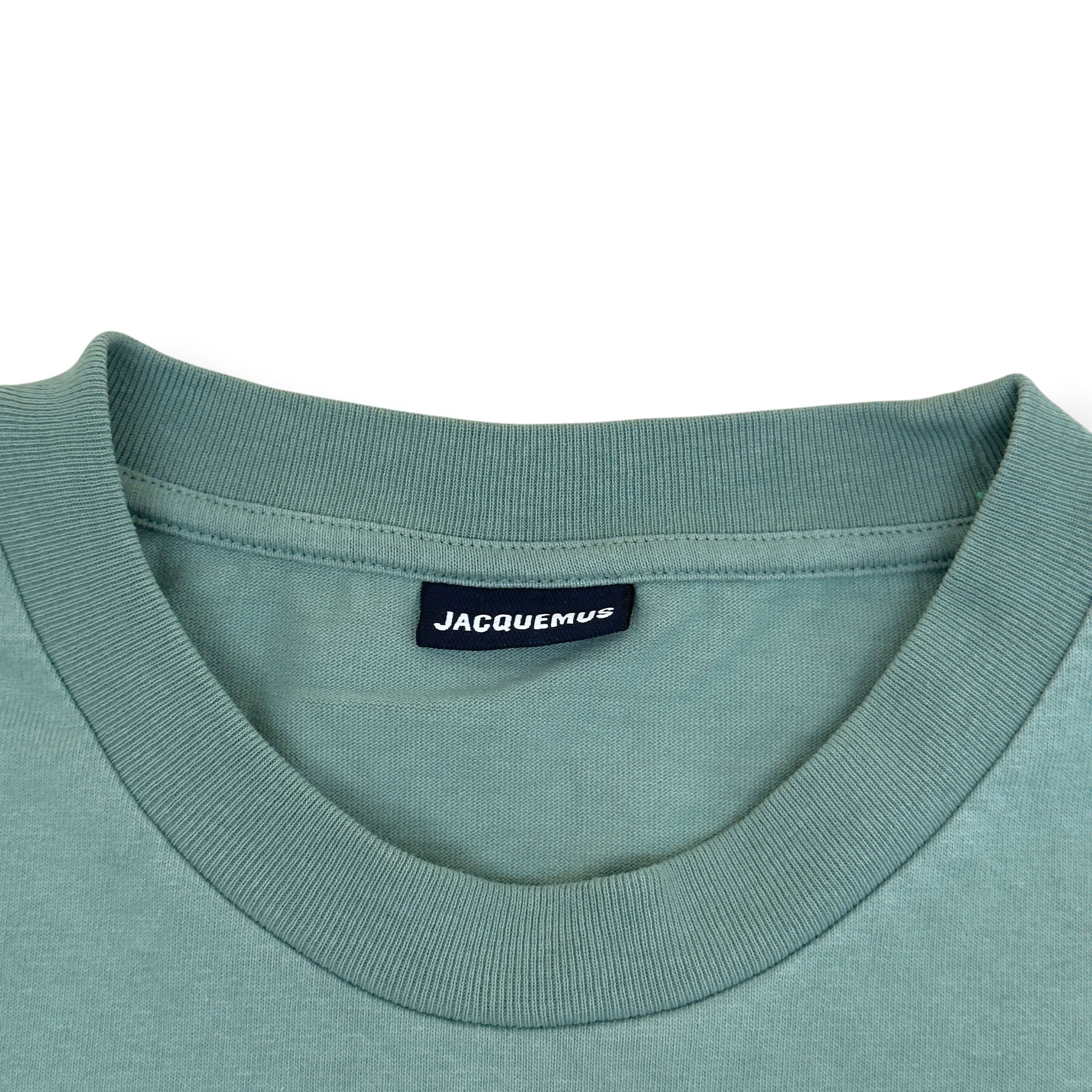 JACQUEMUS LOGO T-SHIRT SAGE GREEN L