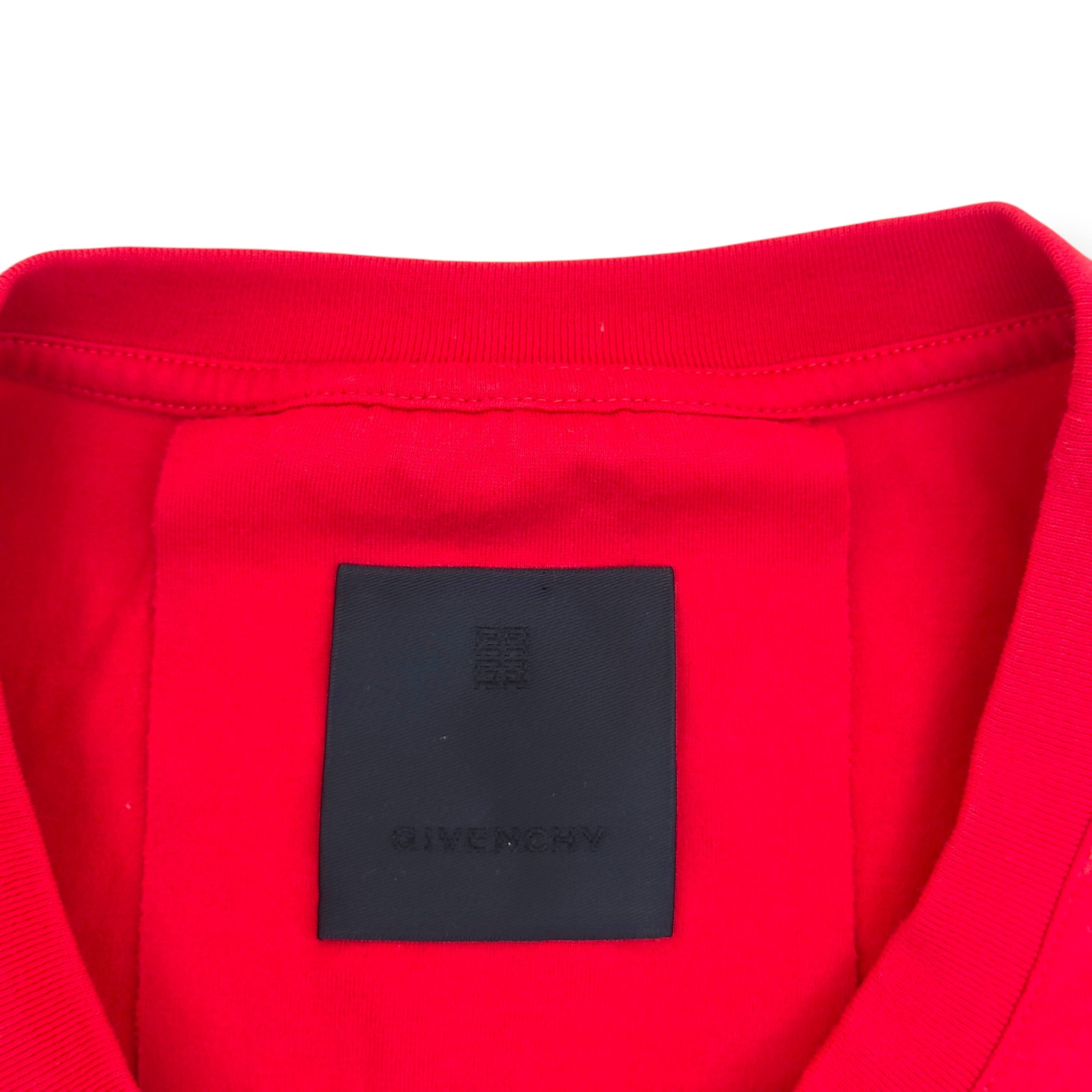 GIVENCHY CHAIN PRINT T-SHIRT RED L