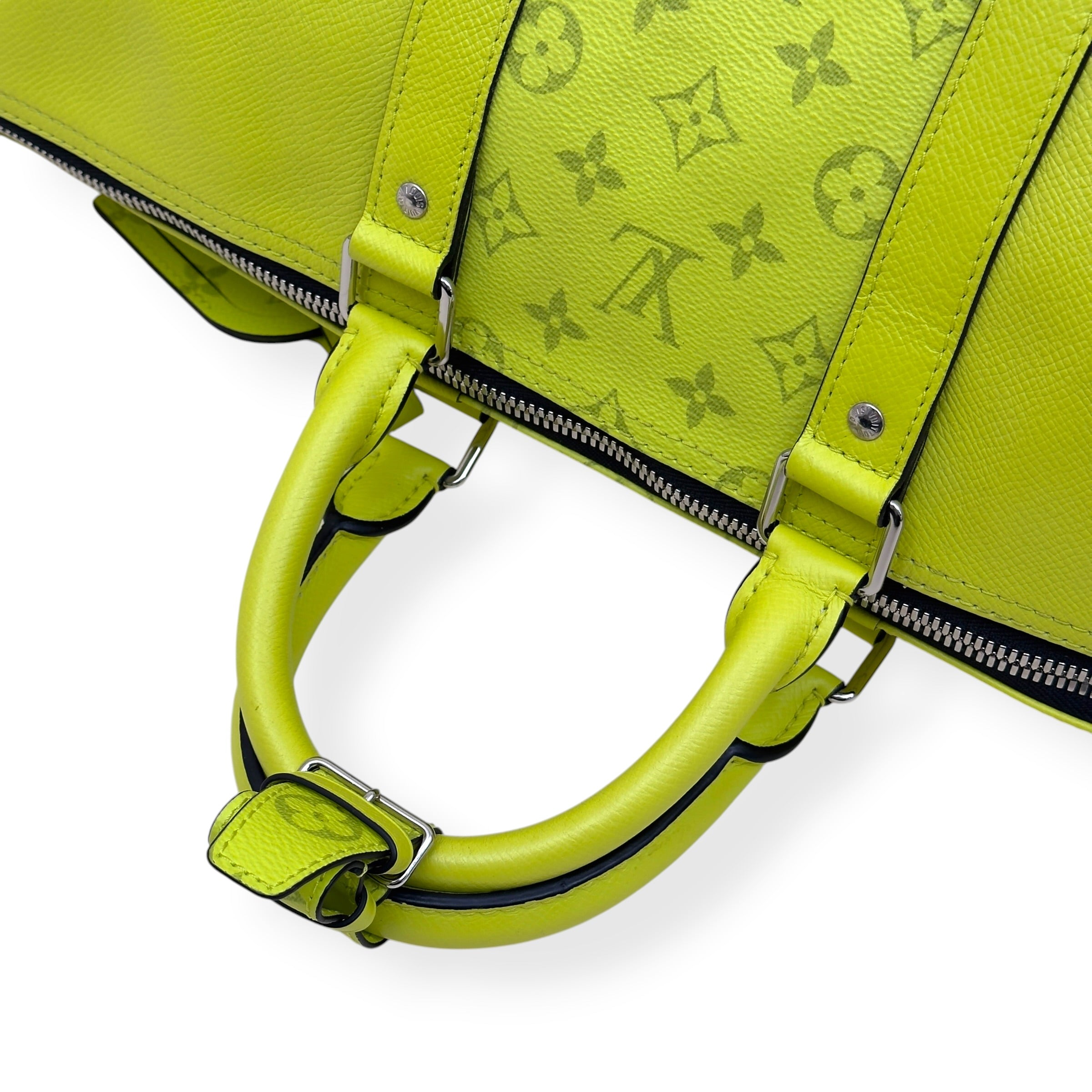 LOUIS VUITTON TAIGARAMA MONOGRAM KEEPALL YELLOW 50