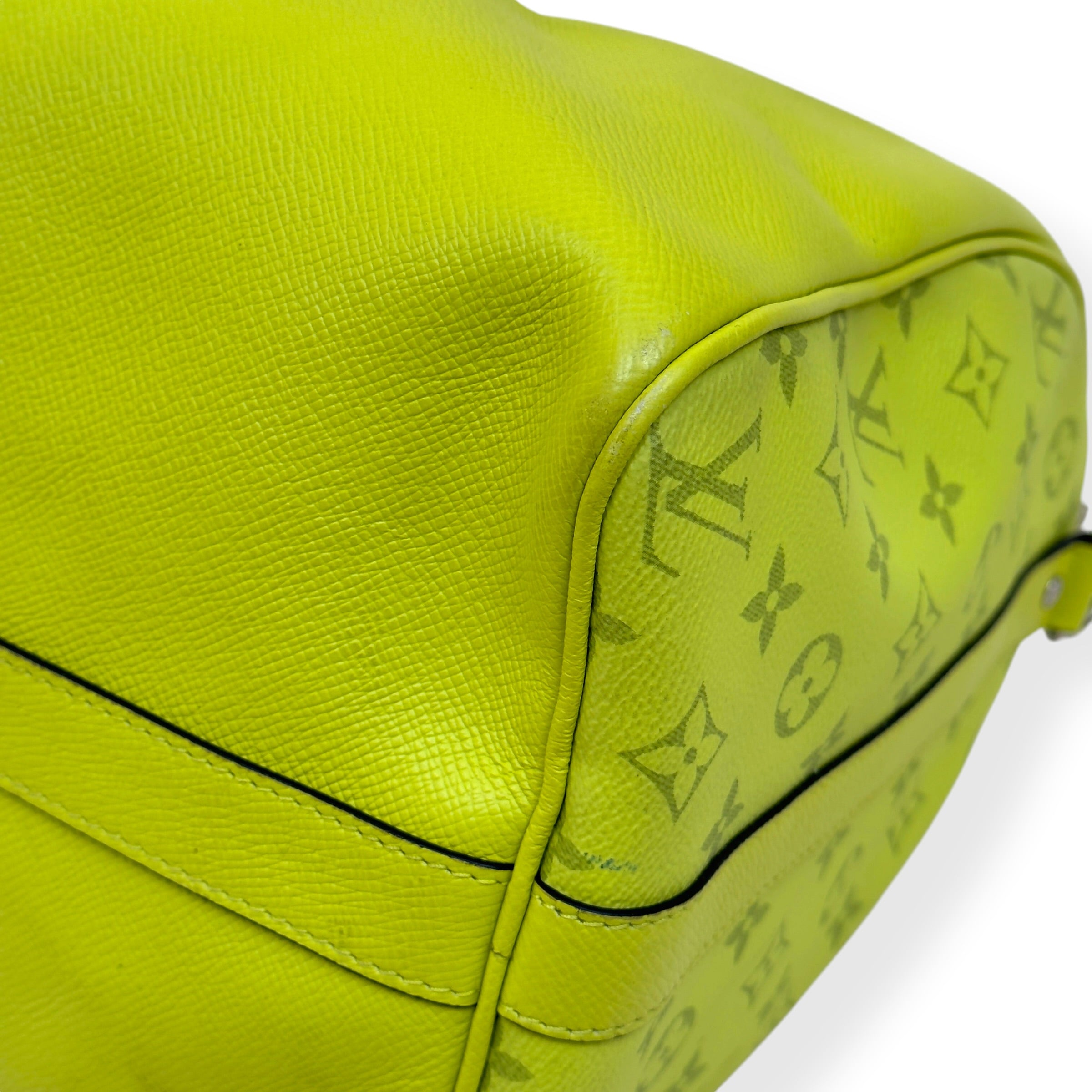 LOUIS VUITTON TAIGARAMA MONOGRAM KEEPALL YELLOW 50