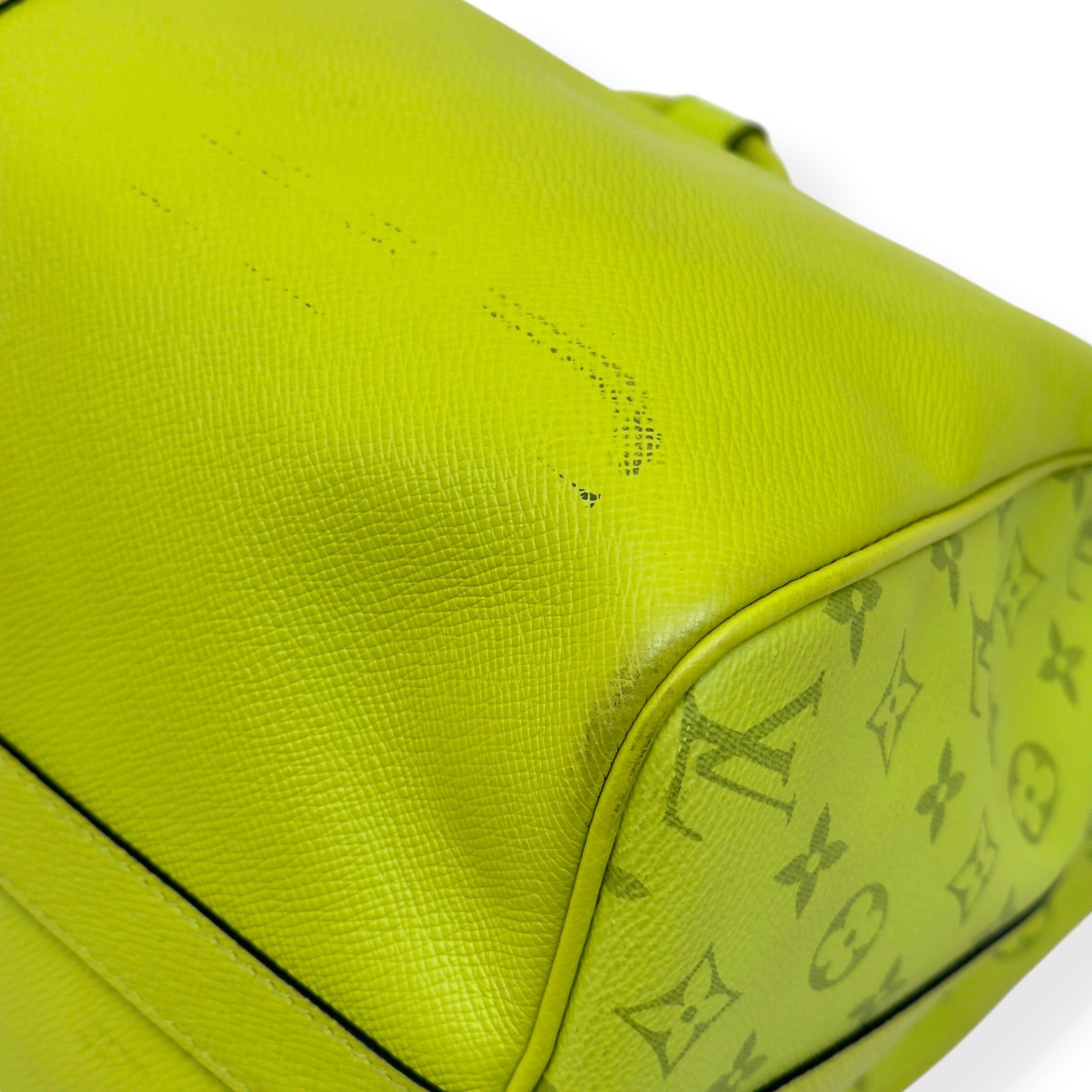 LOUIS VUITTON TAIGARAMA MONOGRAM KEEPALL YELLOW 50