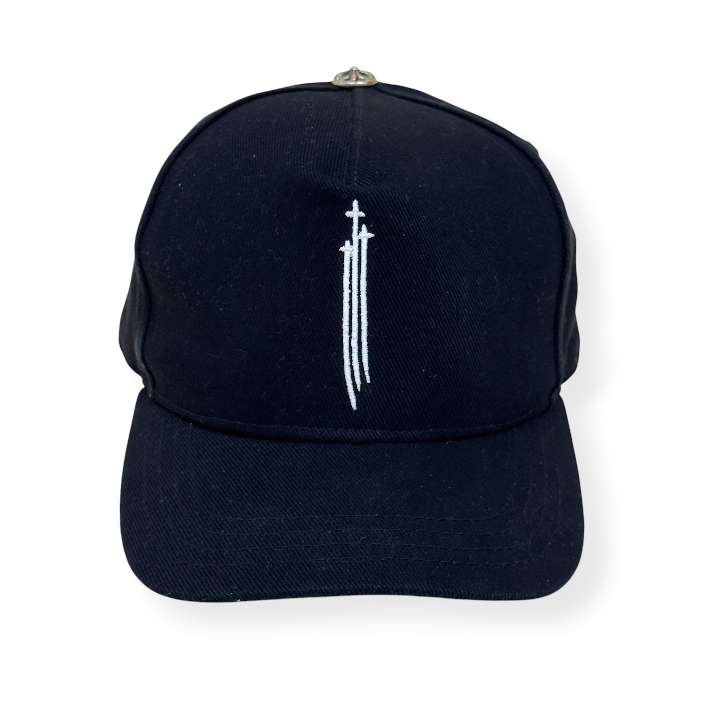 CHROME HEARTS RS3 DAGGER BASEBALL HAT BLACK / WHITE O/S