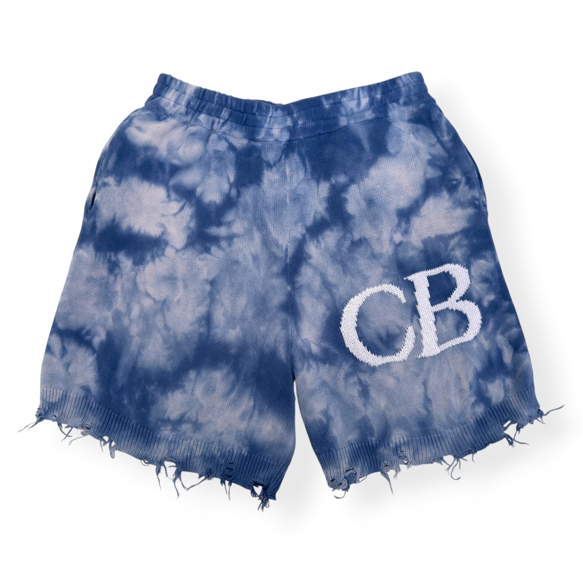 COLE BUXTON CB TIE DYE SHORTS BLUE XL