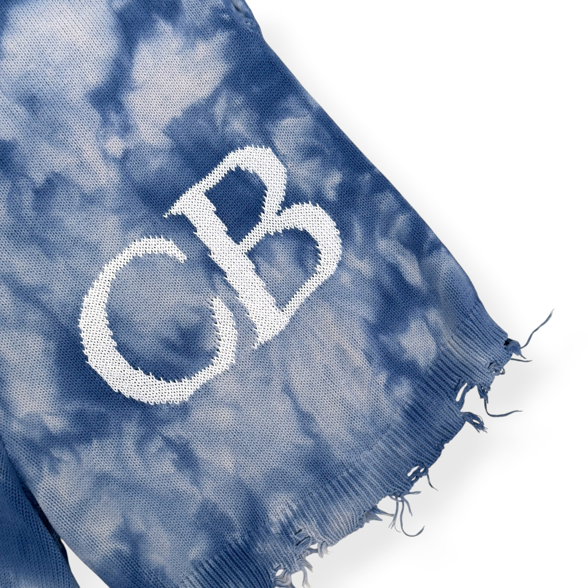 COLE BUXTON CB TIE DYE SHORTS BLUE XL
