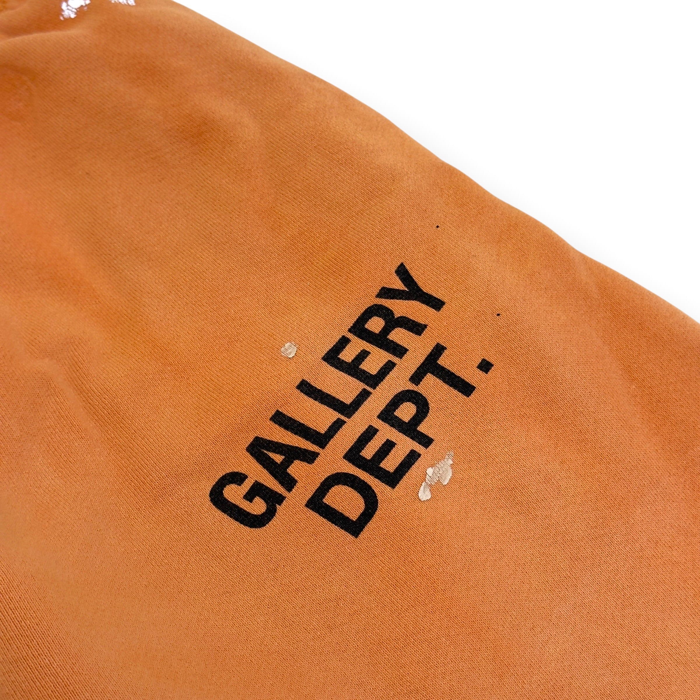 GALLERY DEPT. FLARE DISTRESSED SWEATPANTS ORANGE XL
