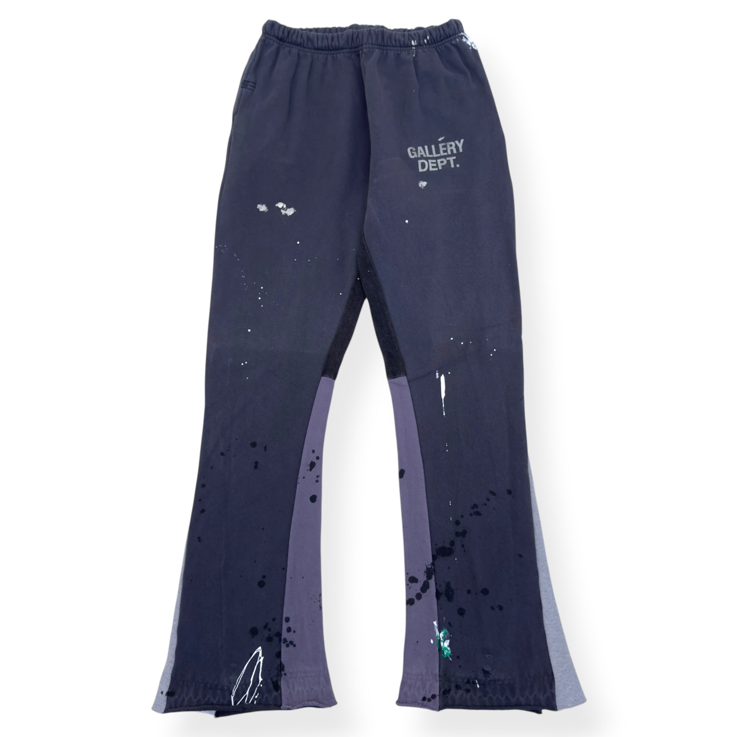 GALLERY DEPT. FLARE DISTRESSED SWEATPANTS NAVY XL