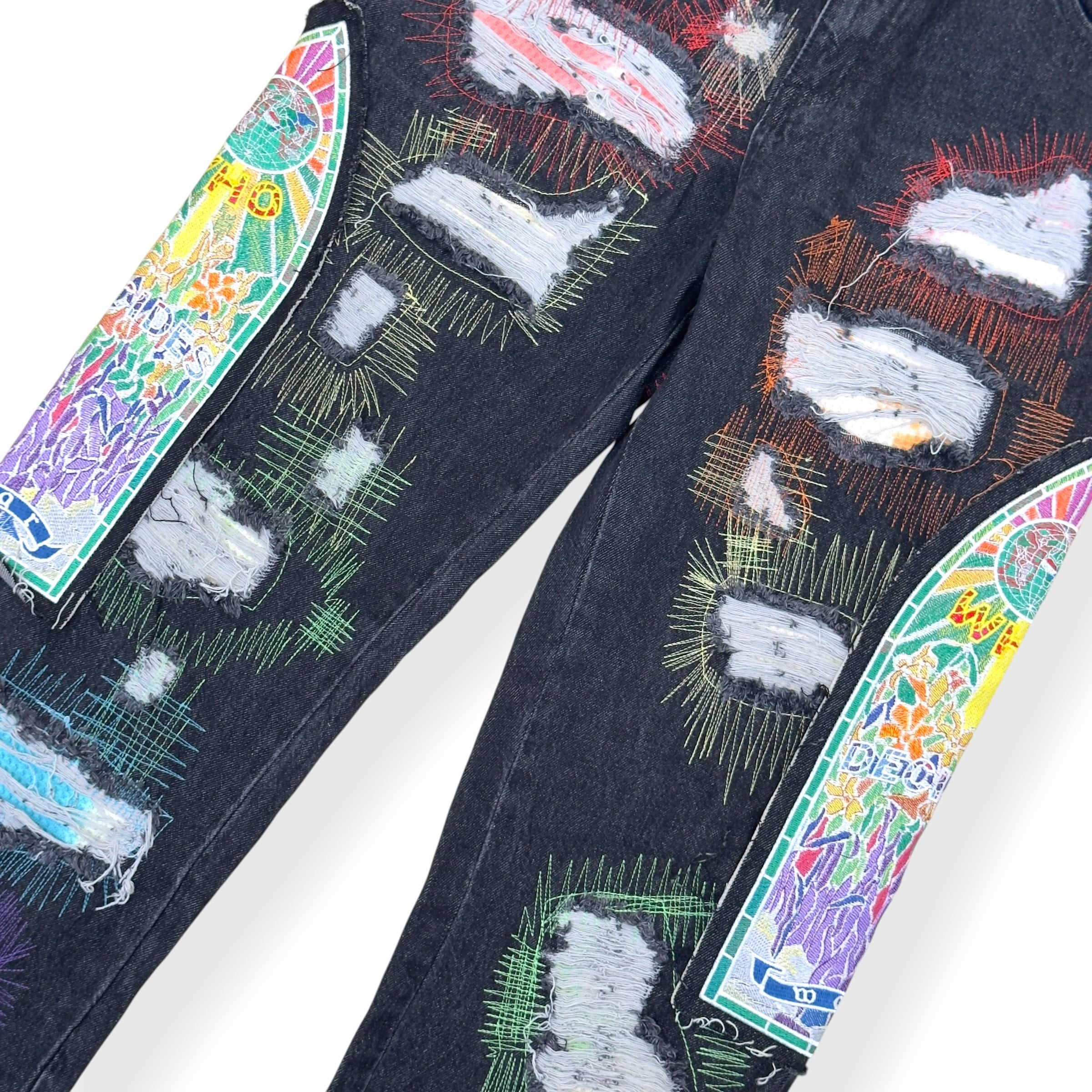 WHO DECIDES WAR PATCHWORK JEANS BLACK L