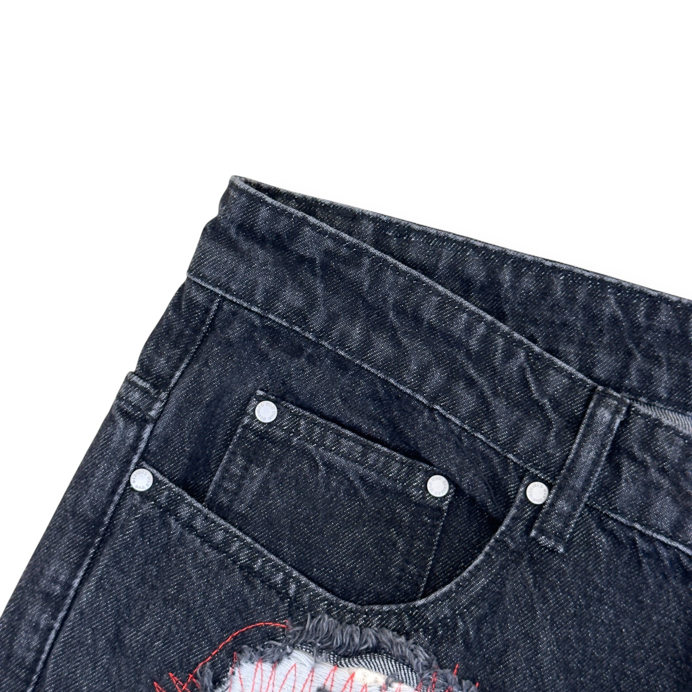 WHO DECIDES WAR PATCHWORK JEANS BLACK L