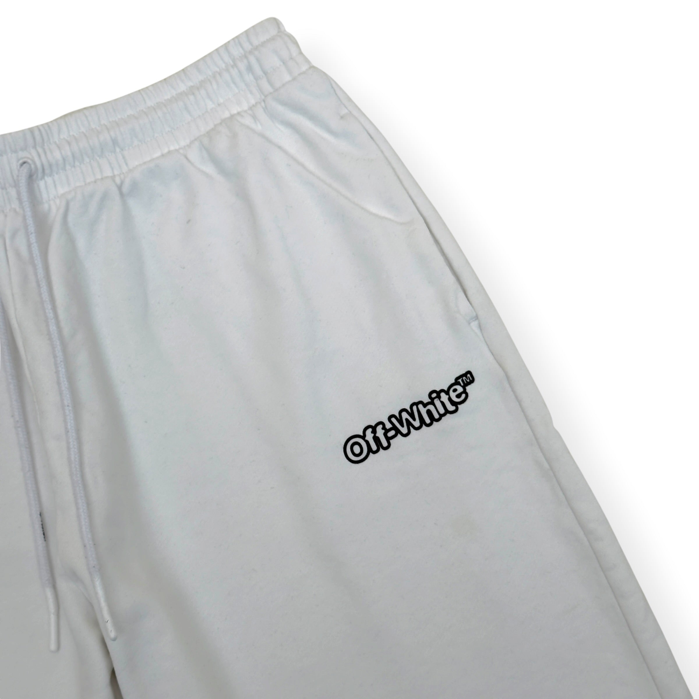 OFF-WHITE LOGO SWEAT SHORTS WHITE L