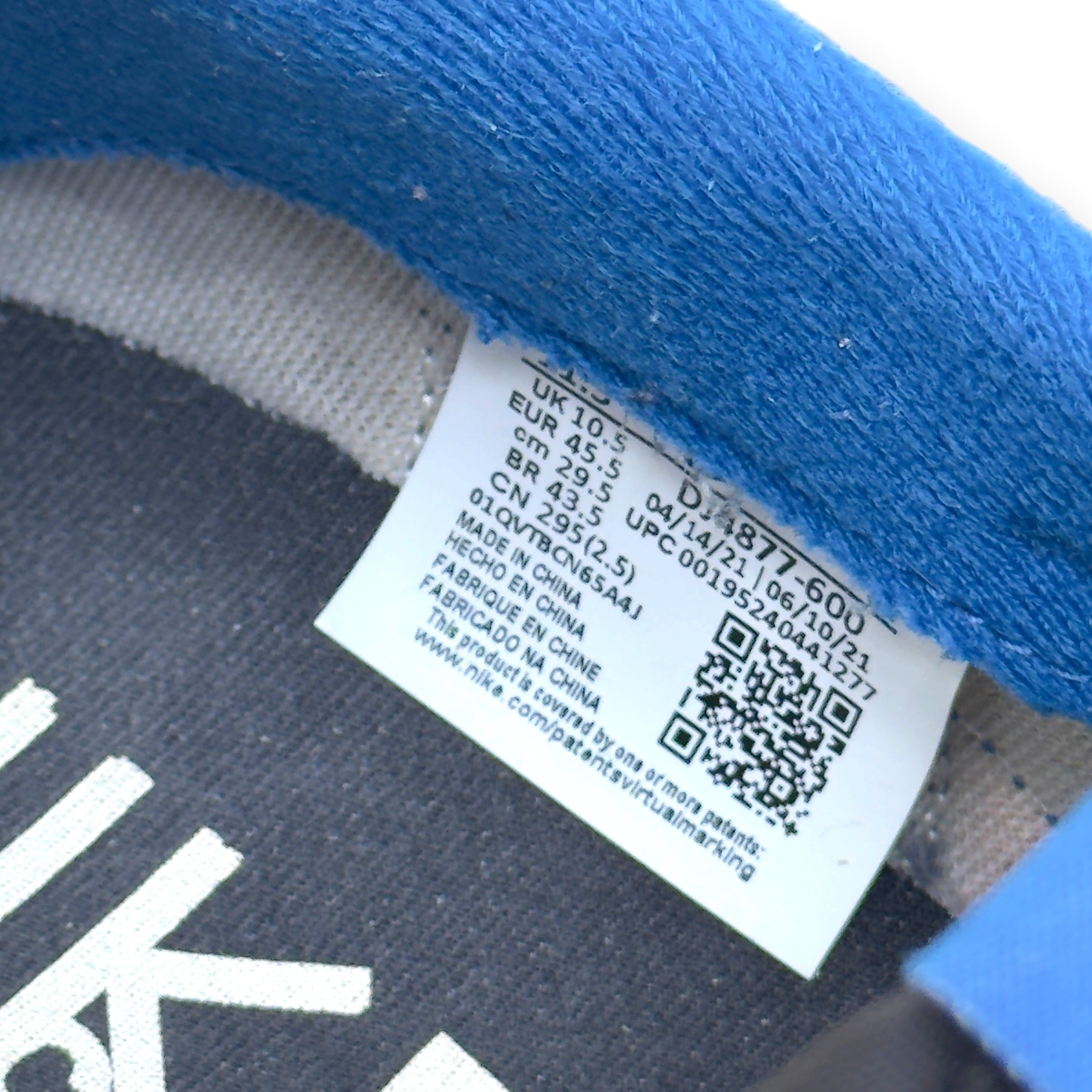 NIKE X SACAI X UNDERCOVER LDWAFFLE SNEAKER ‘NIGHT MAROON TEAM ROYAL’ UK10