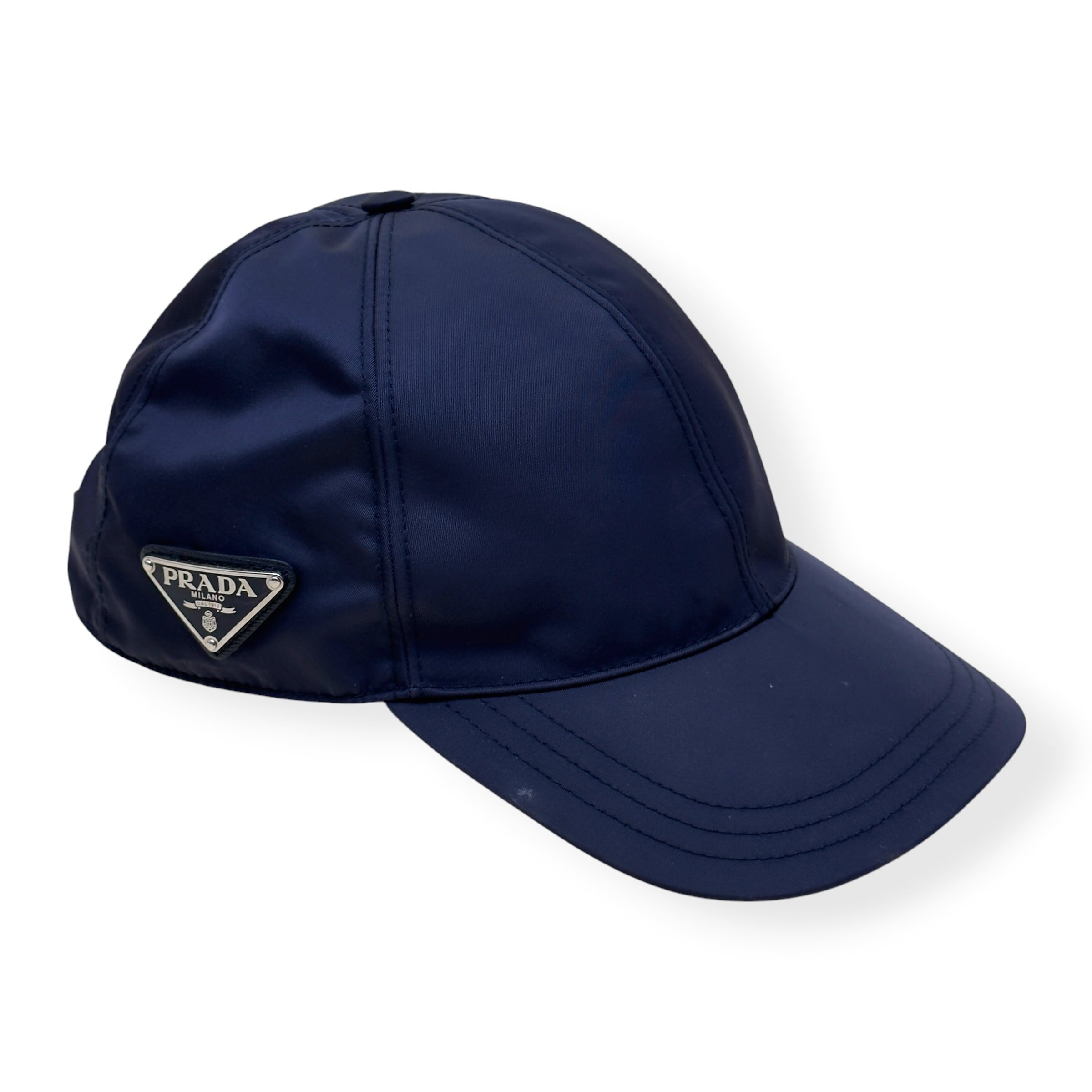 PRADA RE-NYLON BASEBALL CAP NAVY XL
