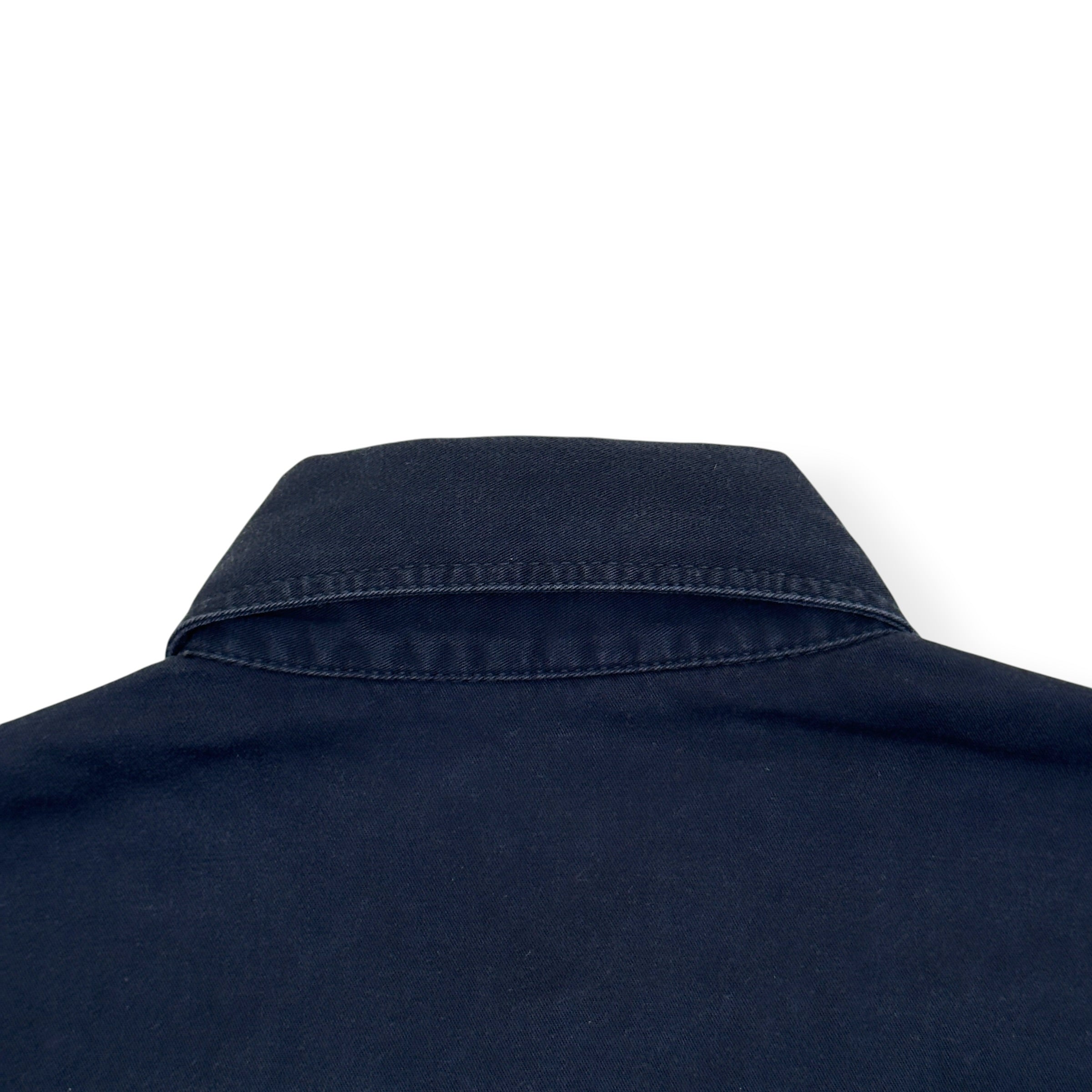 VERSACE MEDUSA BUTTON DENIM SHIRT BLACK 40 / M