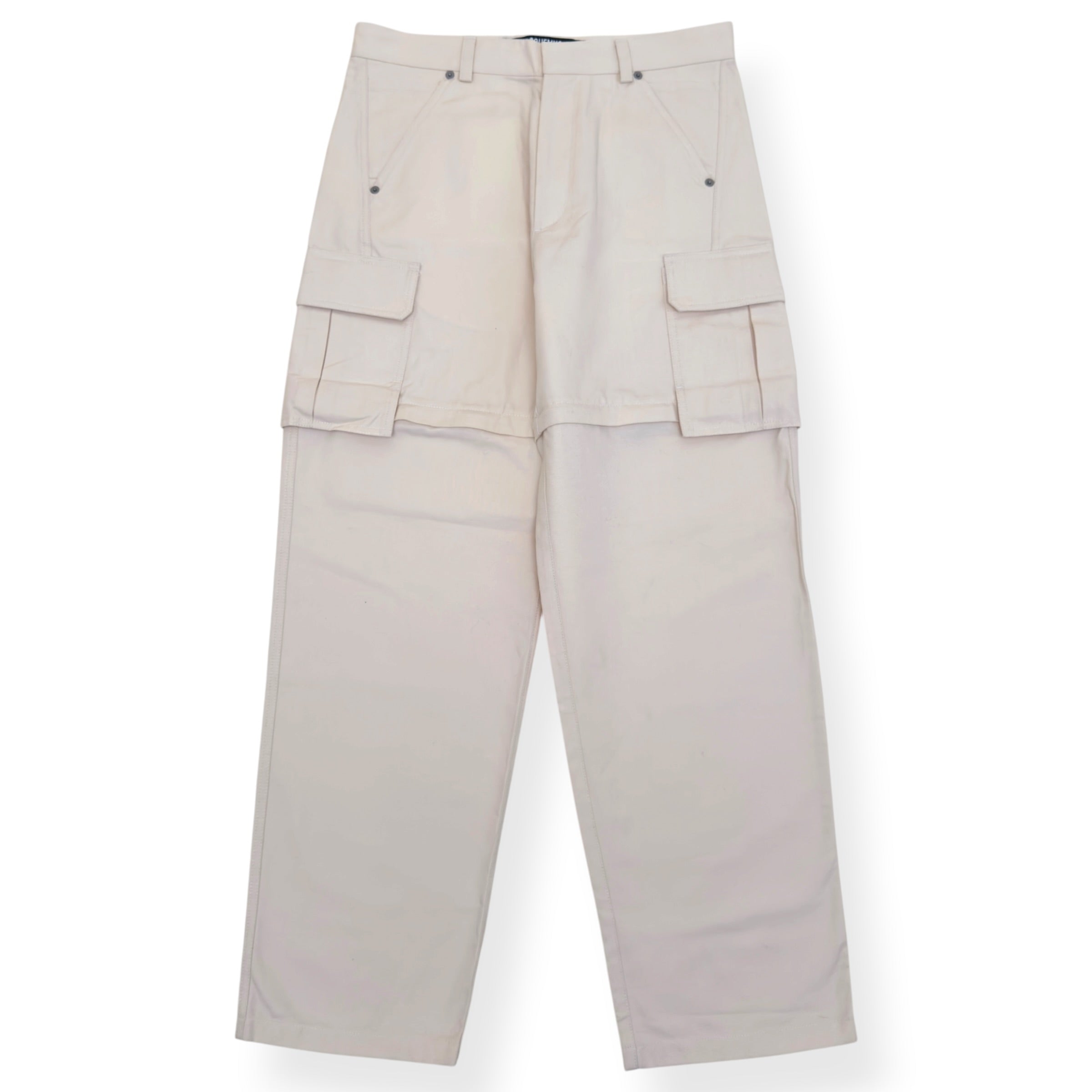 JACQUEMUS LE PAPIER CARGO TROUSERS CREAM 48 / S