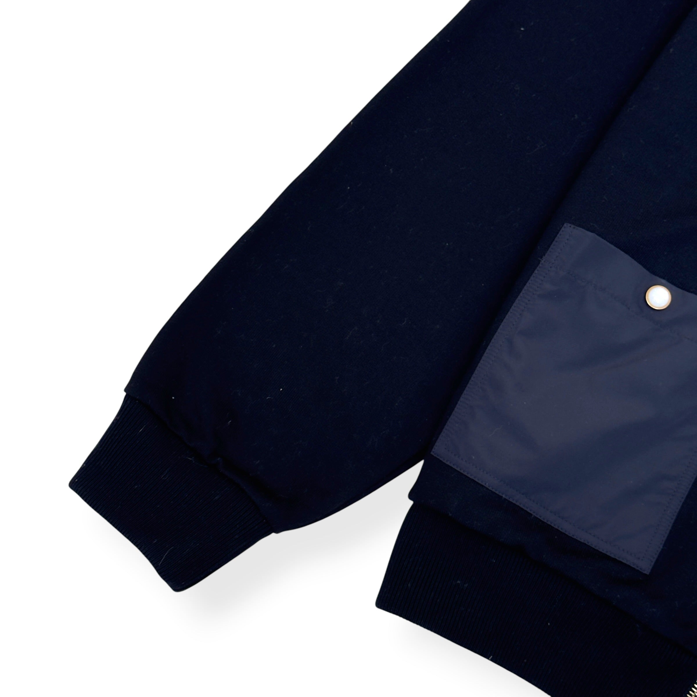 LOUIS VUITTON HYBRID JERSEY BLOUSON BLACK / WHITE XXL