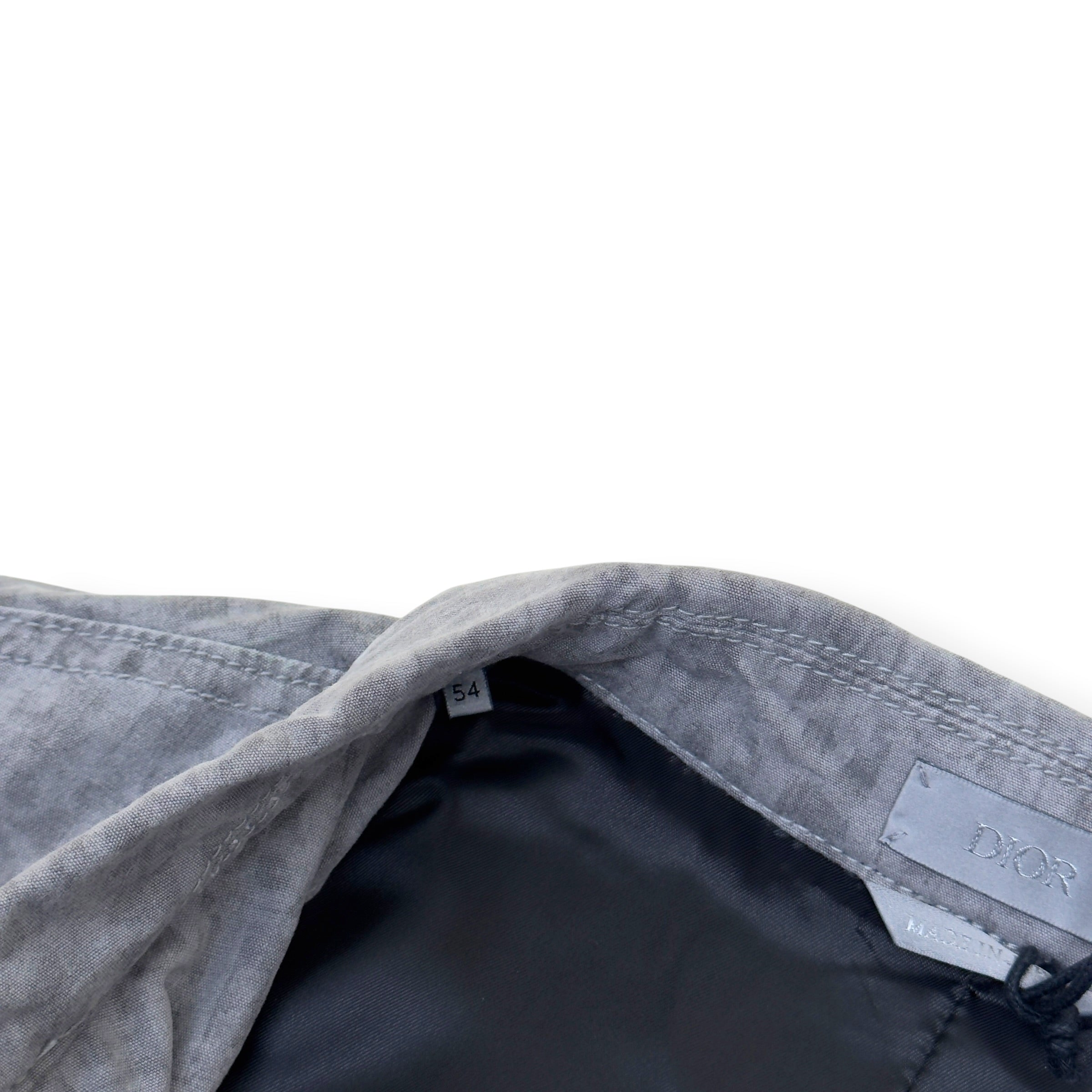 DIOR OBLIQUE ZIP-UP JACKET GREY 54 / XXL