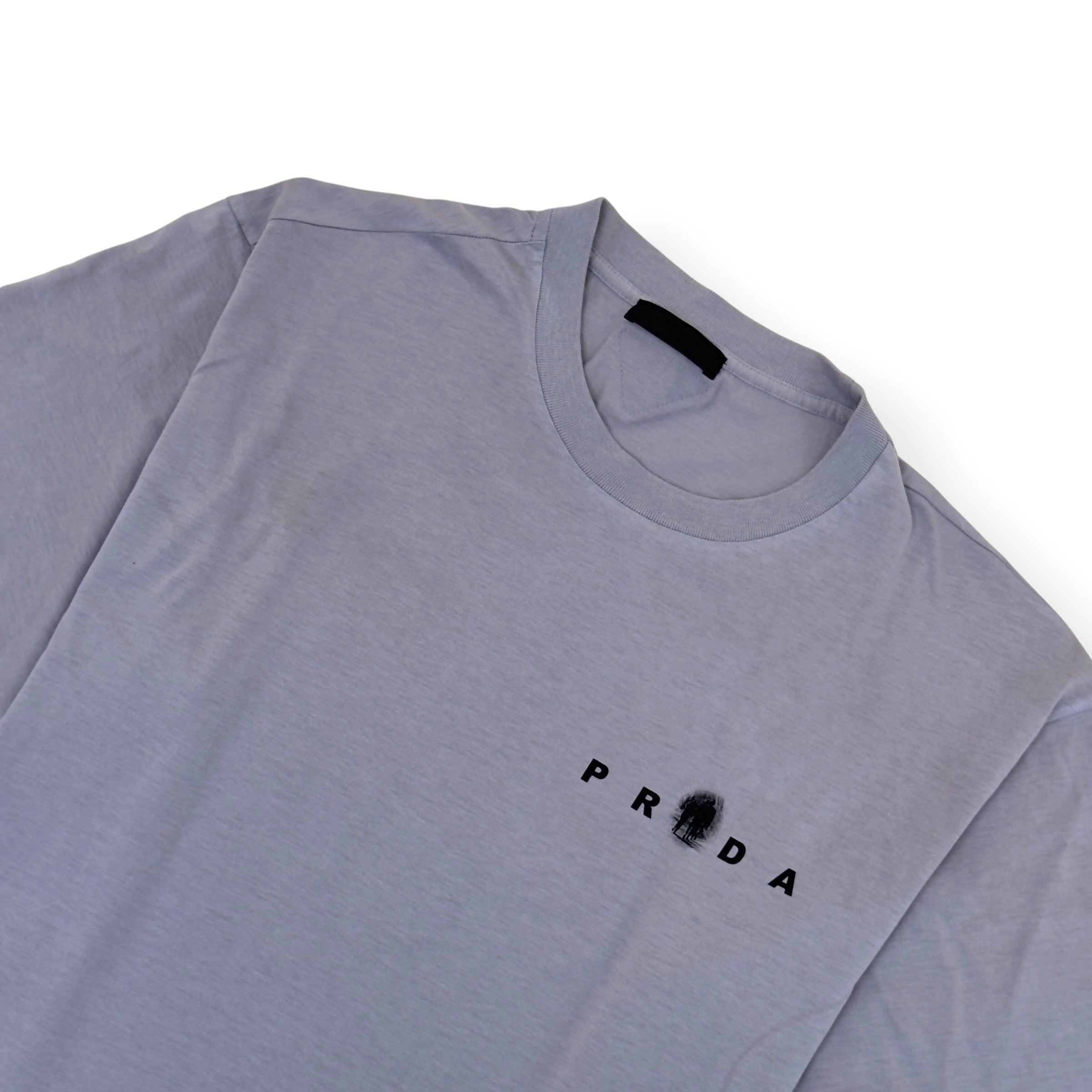 PRADA FOX PRINT T-SHIRT GREY XL