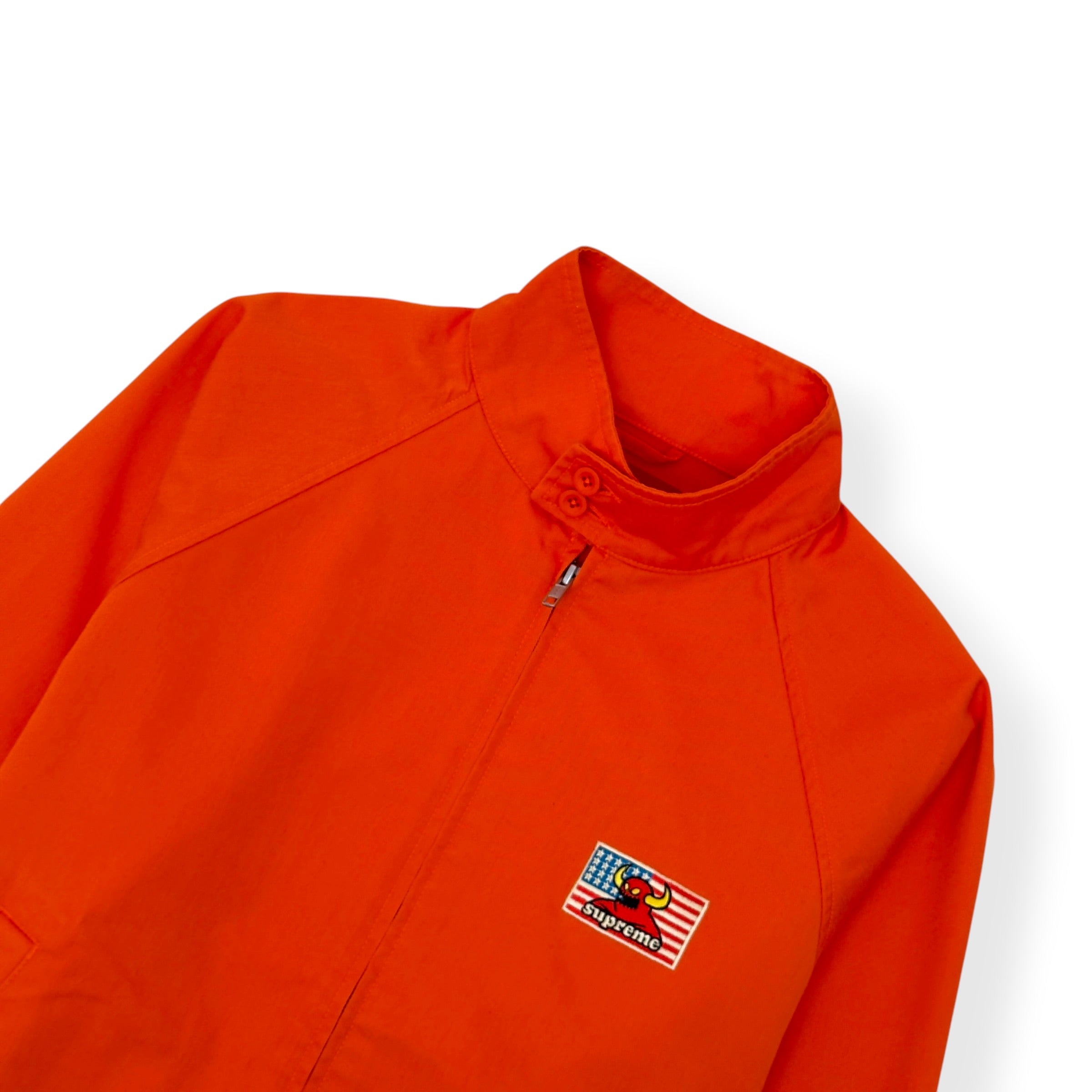 SUPREME X TOY MACHINE HARRINGTON JACKET ORANGE M