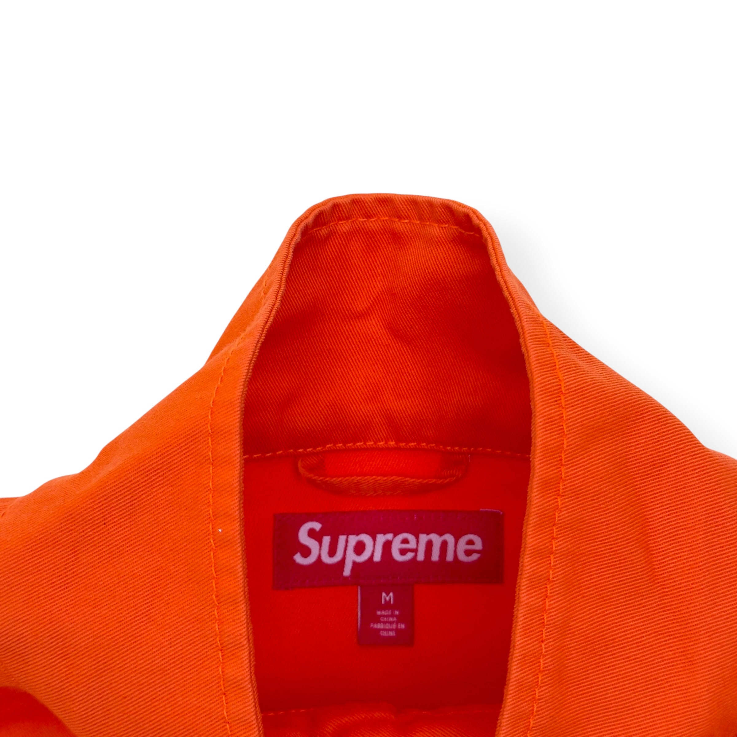 SUPREME X TOY MACHINE HARRINGTON JACKET ORANGE M