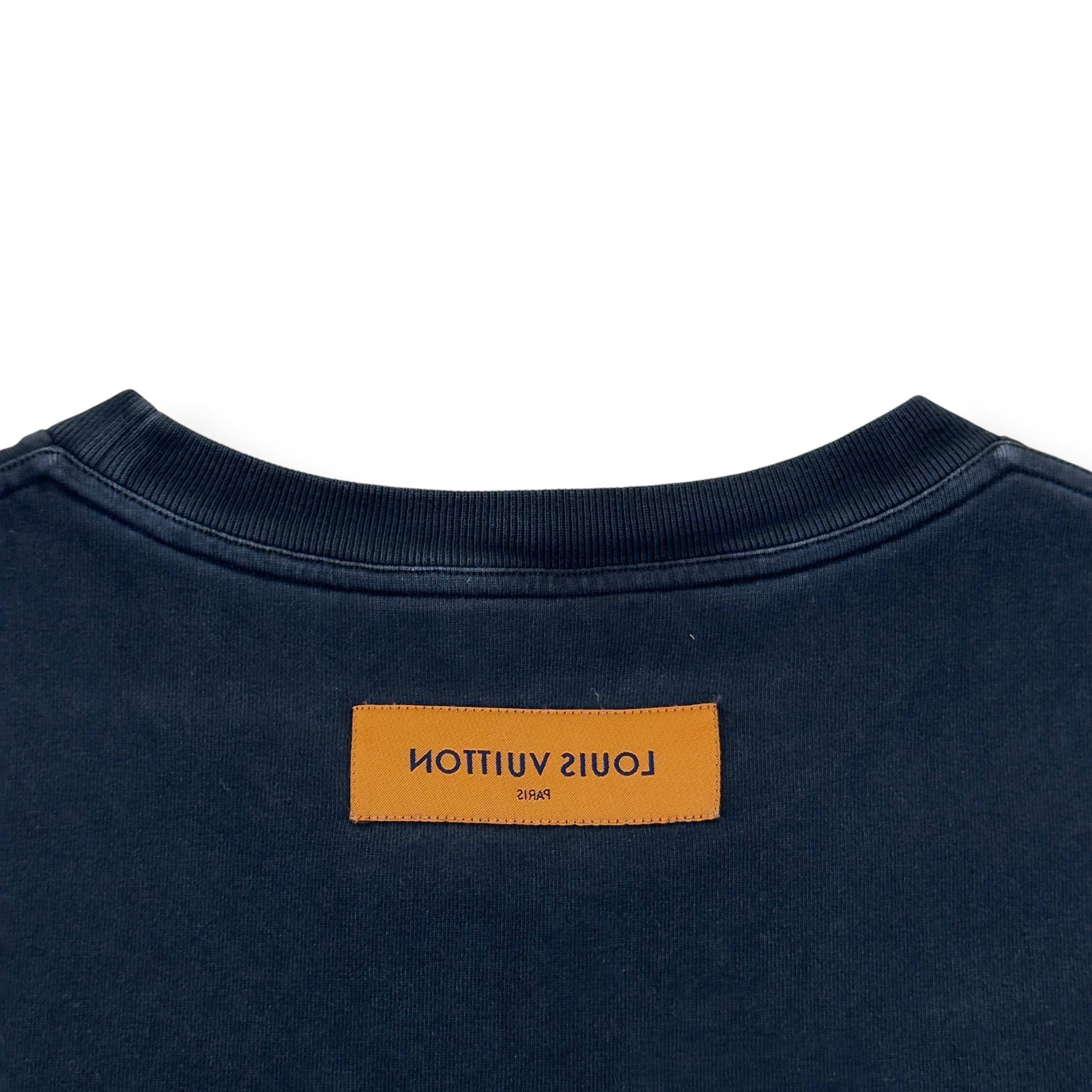 LOUIS VUITTON CREW NECK T-SHIRT BLACK XL