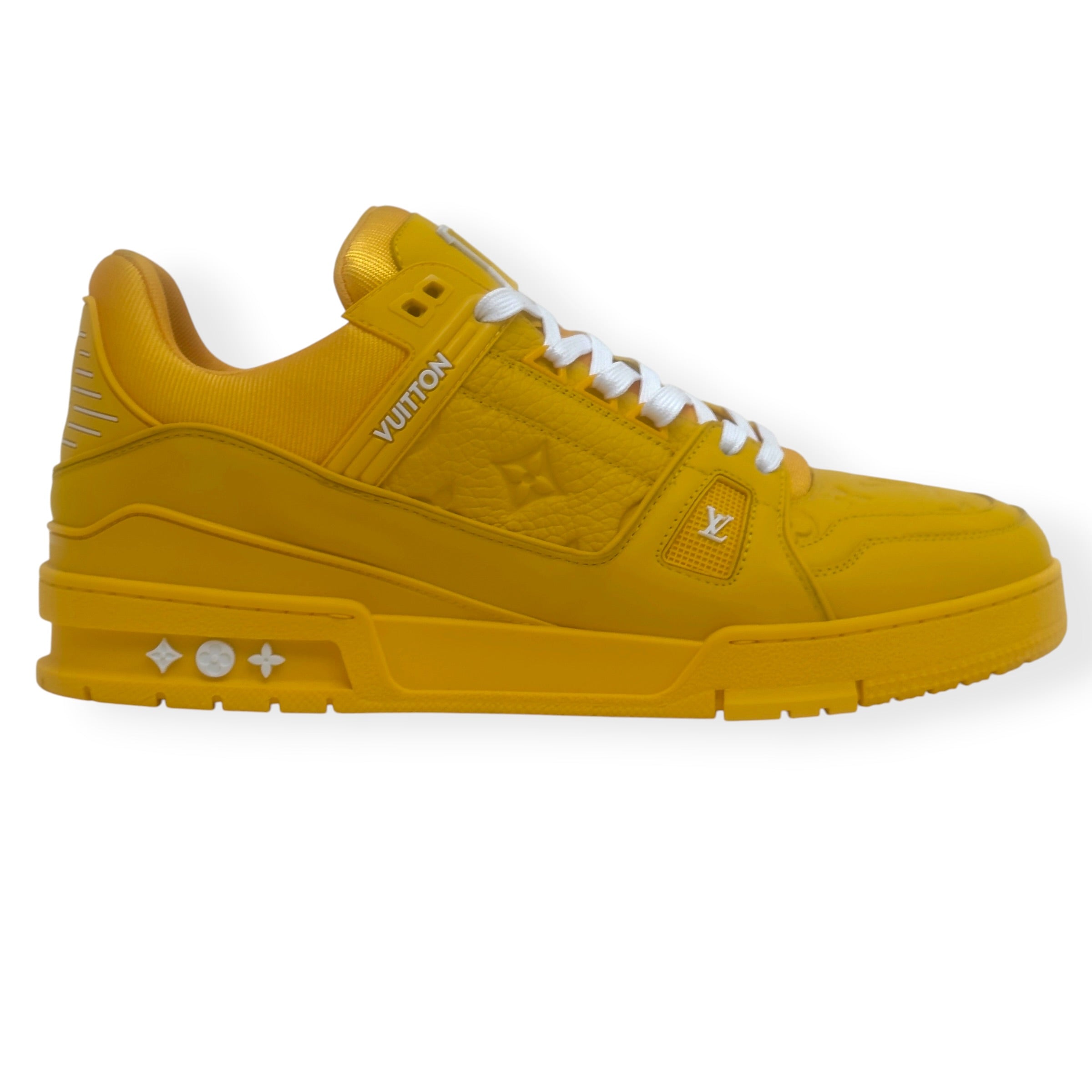 LOUIS VUITTON LV TRAINER SNEAKER YELLOW UK10