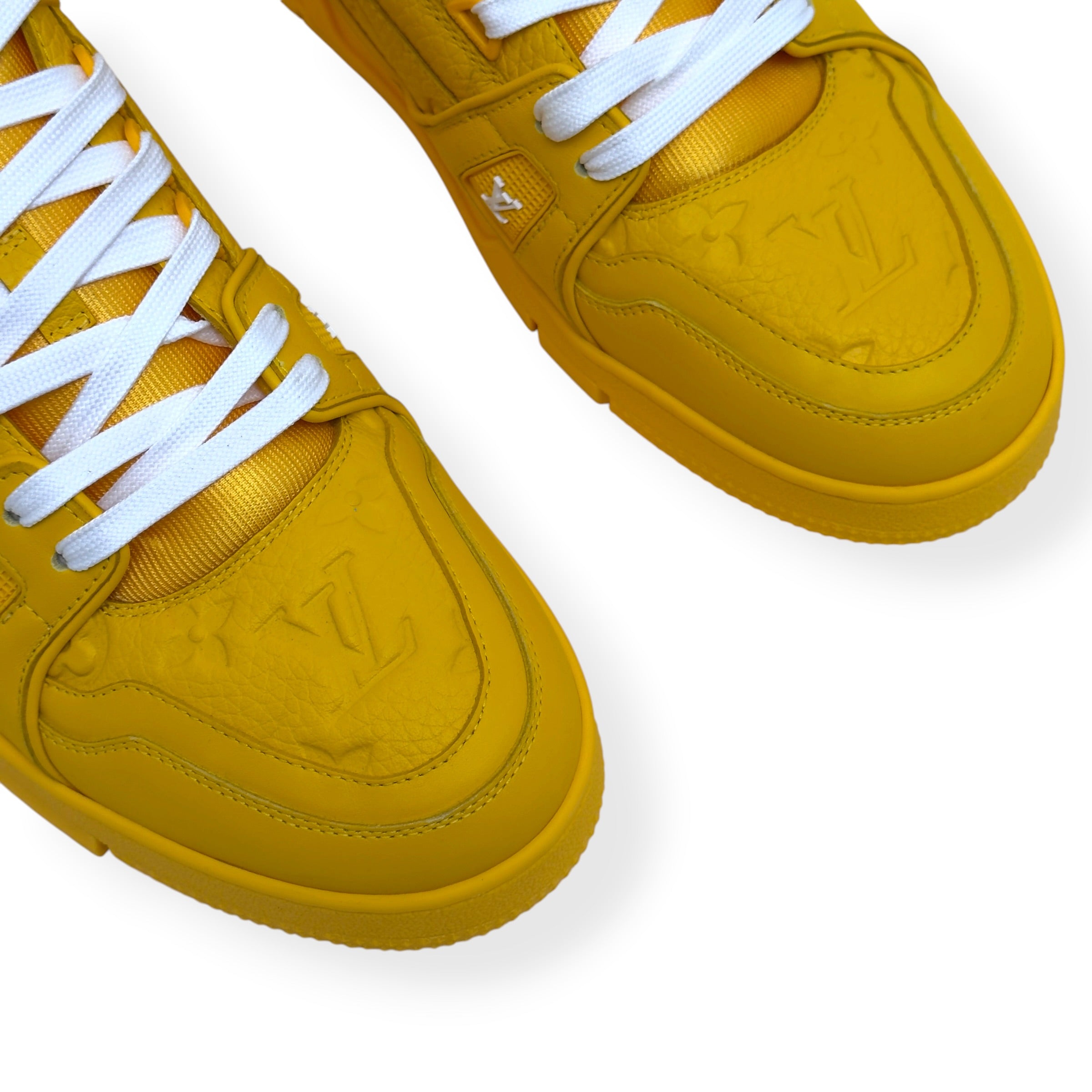 LOUIS VUITTON LV TRAINER SNEAKER YELLOW UK10