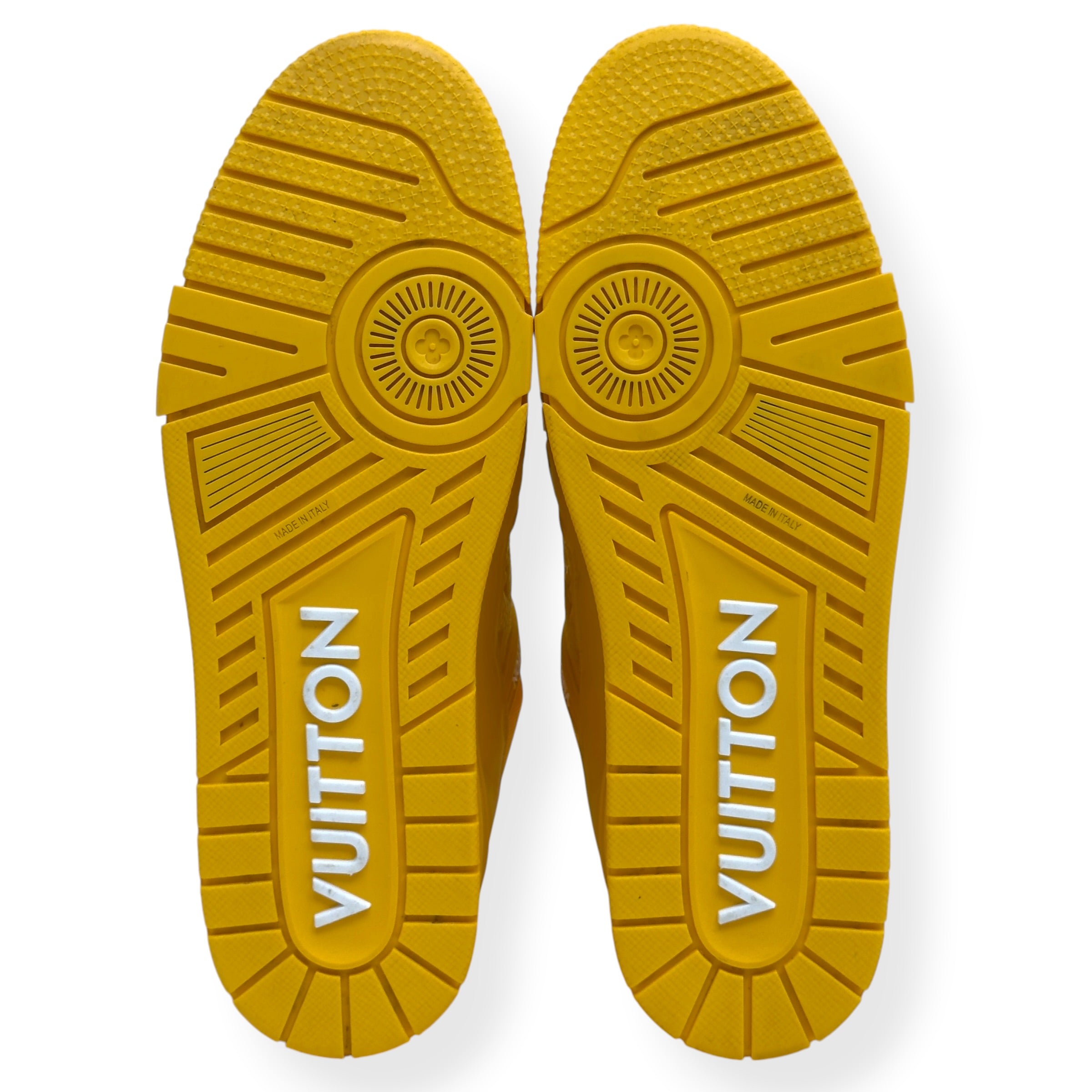LOUIS VUITTON LV TRAINER SNEAKER YELLOW UK10