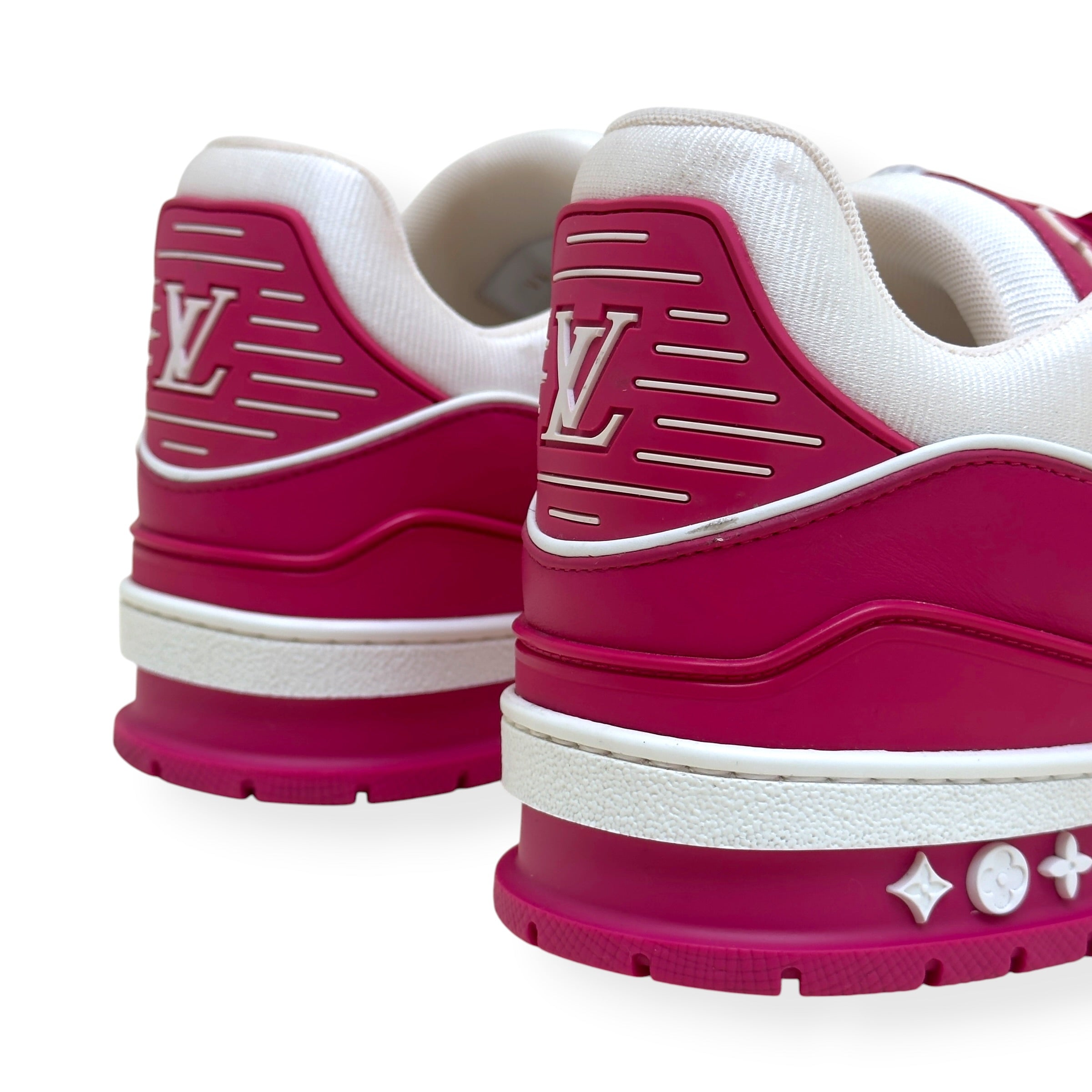 LOUIS VUITTON LV TRAINER SNEAKER PINK / WHITE UK10