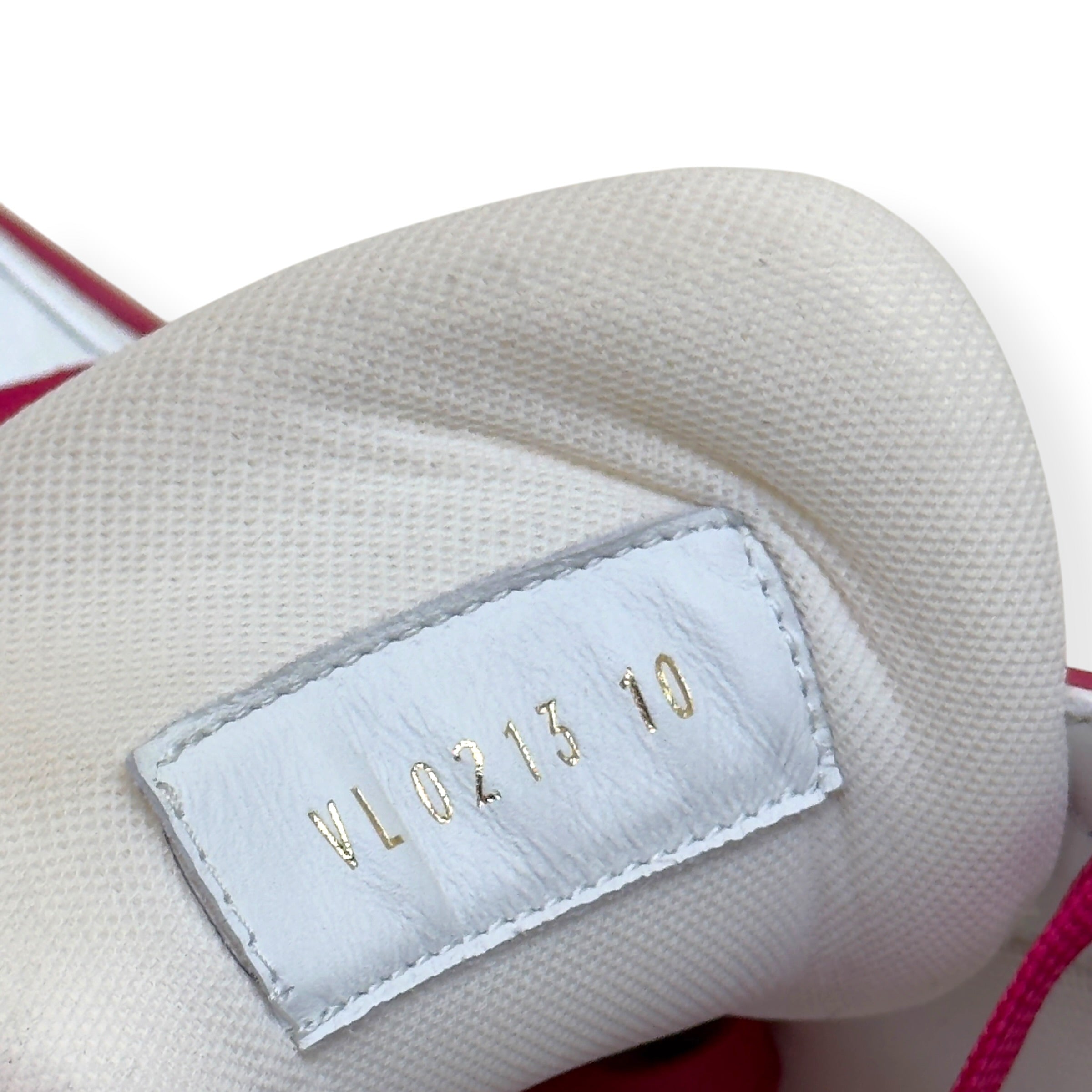 LOUIS VUITTON LV TRAINER SNEAKER PINK / WHITE UK10