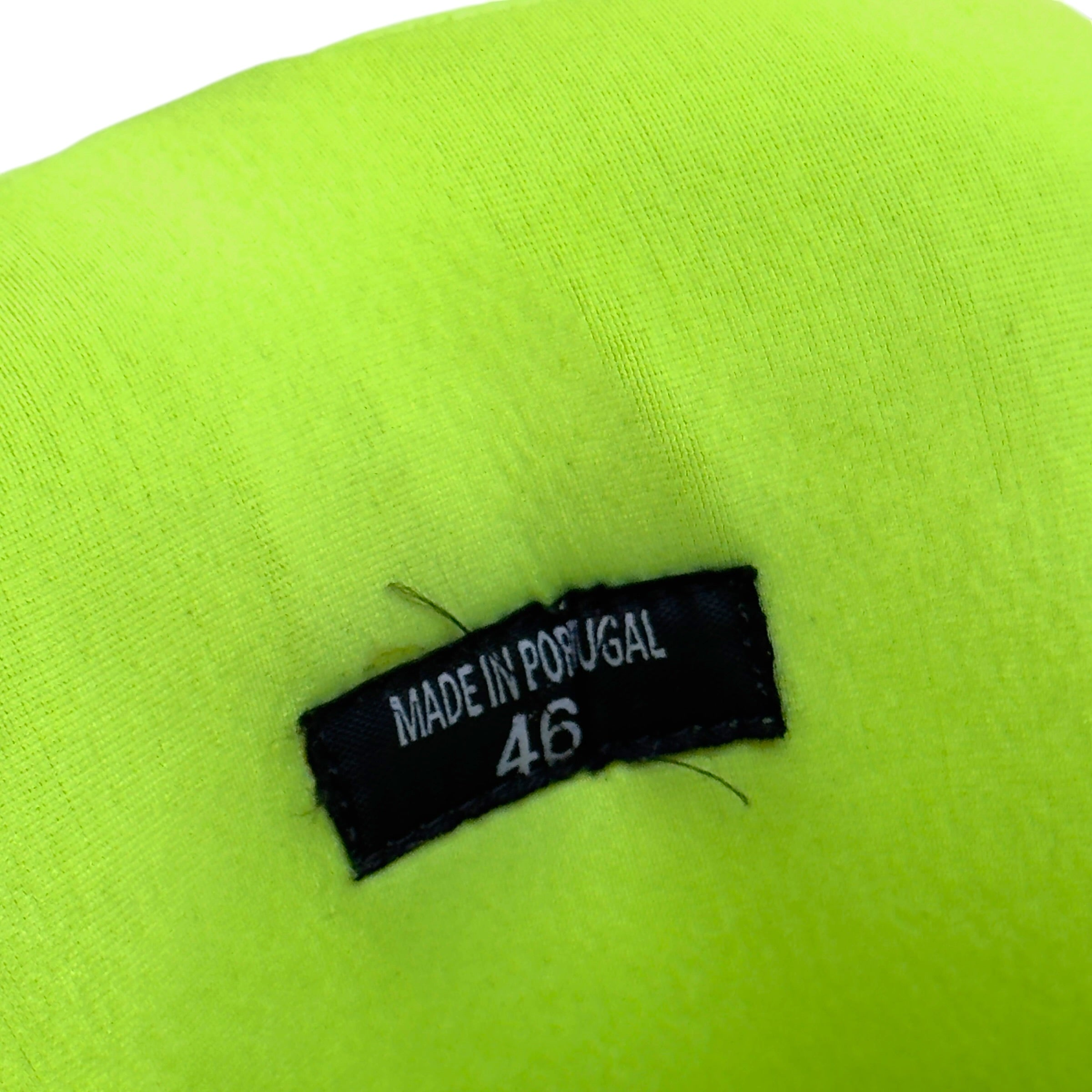 LANVIN CURB SNEAKER WHITE / NEON YELLOW 46 / UK11