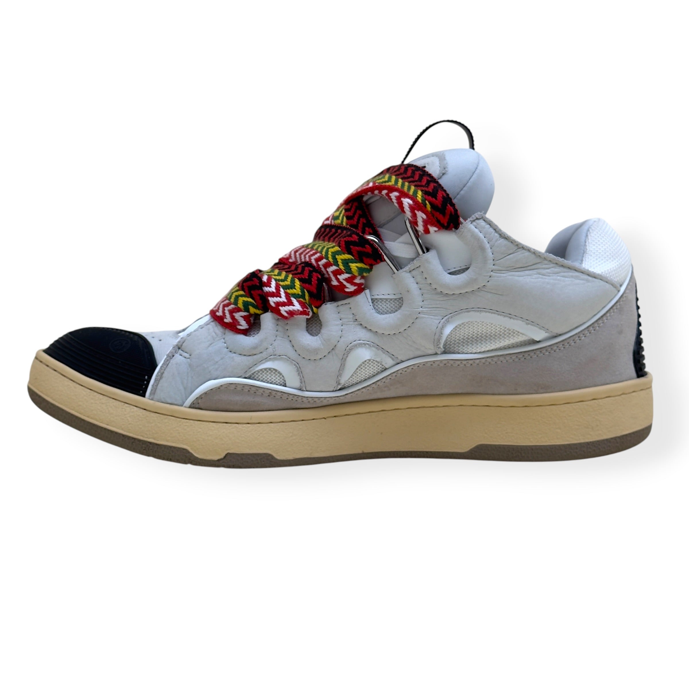 LANVIN CURB SNEAKER WHITE / MULTI 46 / UK11